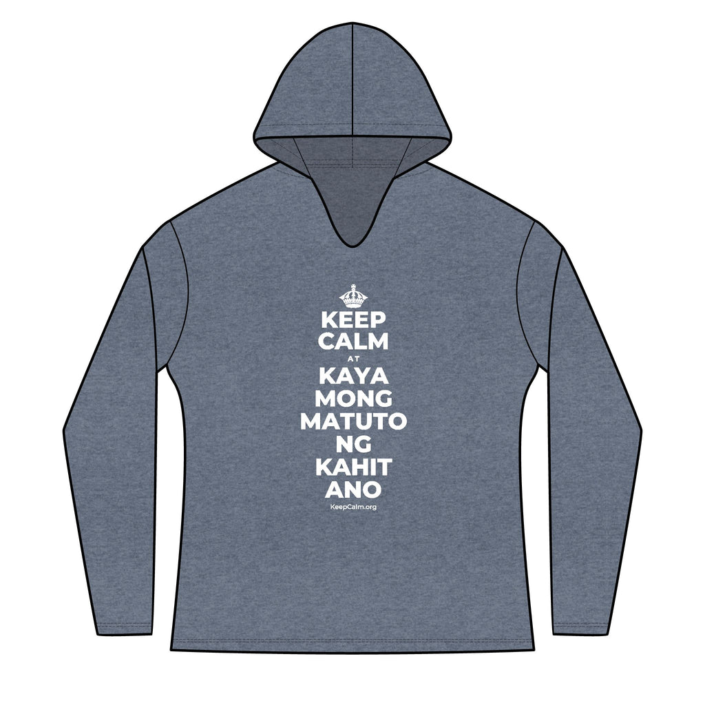 KEEP CALM AT KAYA MONG MATUTO NG KAHIT ANO Women's Long Sleeve Hoodie