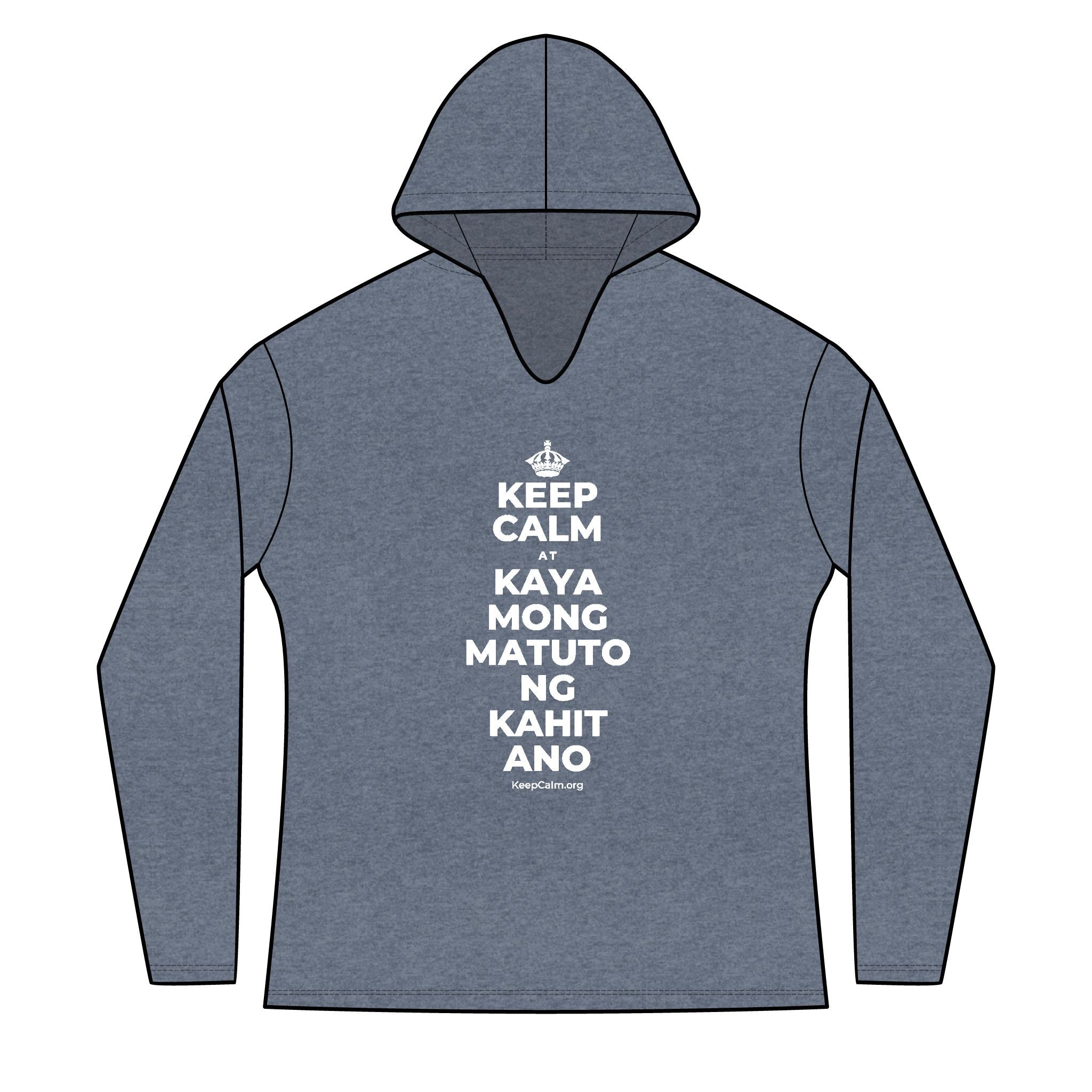 KEEP CALM AT KAYA MONG MATUTO NG KAHIT ANO Women's Long Sleeve Hoodie
