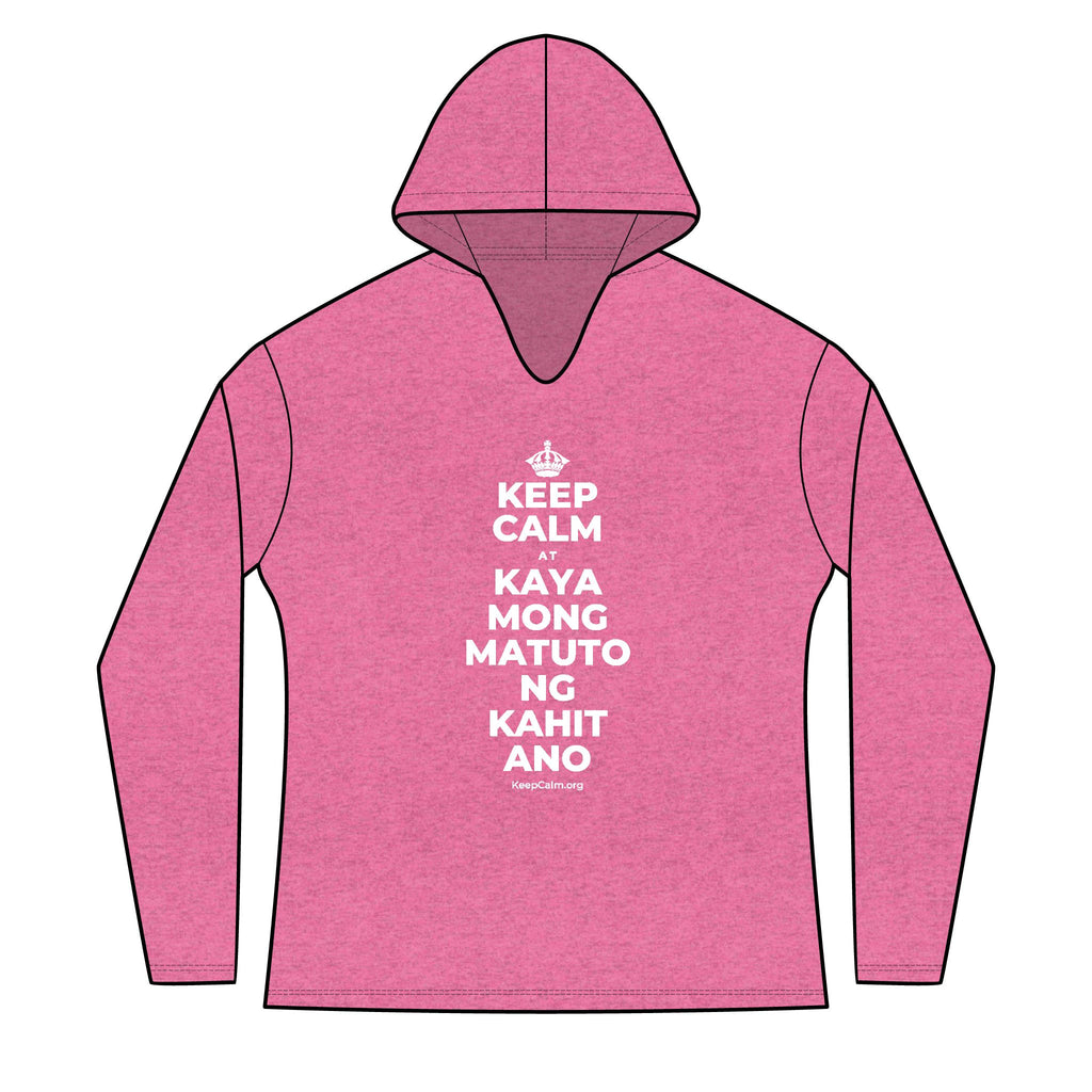 KEEP CALM AT KAYA MONG MATUTO NG KAHIT ANO Women's Long Sleeve Hoodie