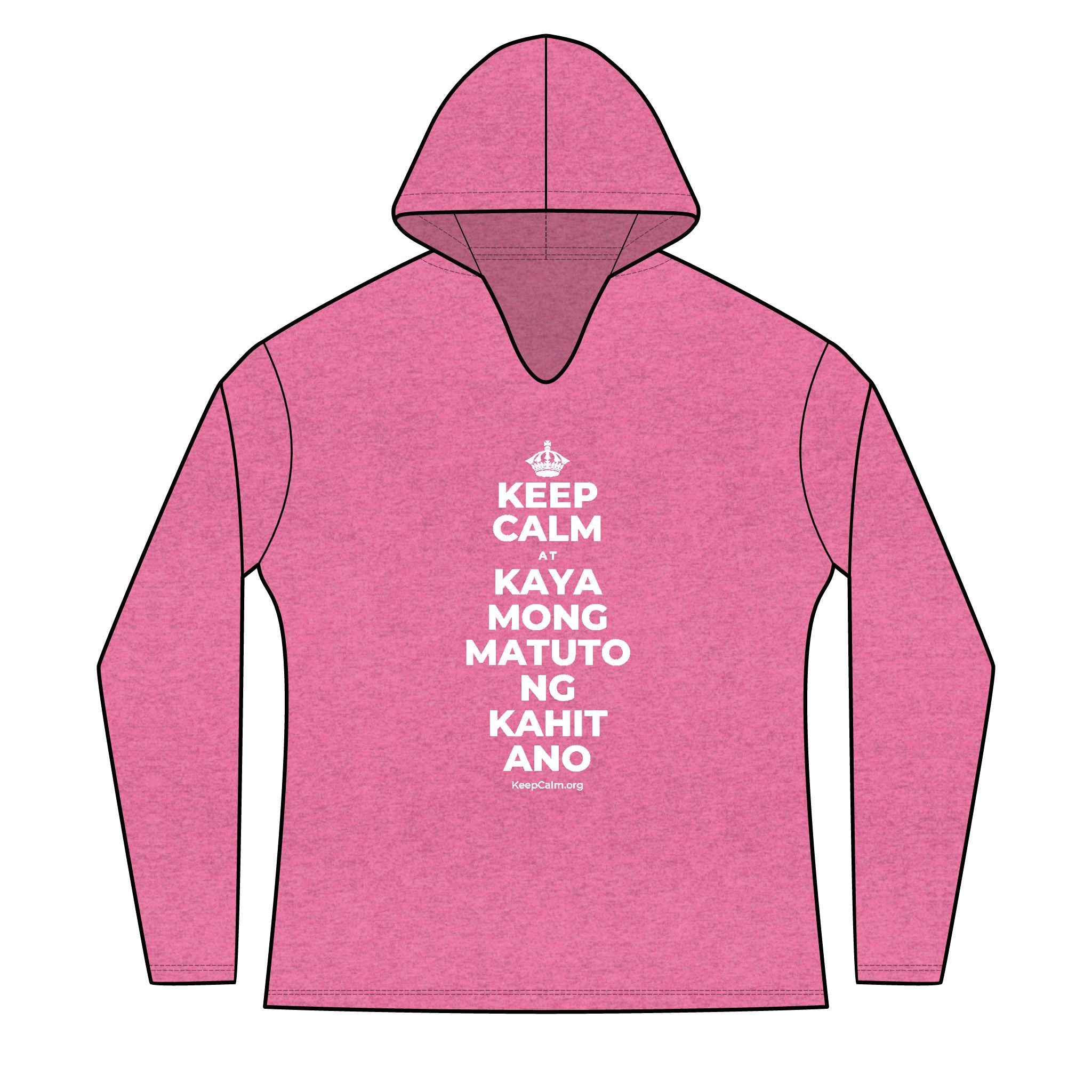 KEEP CALM AT KAYA MONG MATUTO NG KAHIT ANO Women's Long Sleeve Hoodie