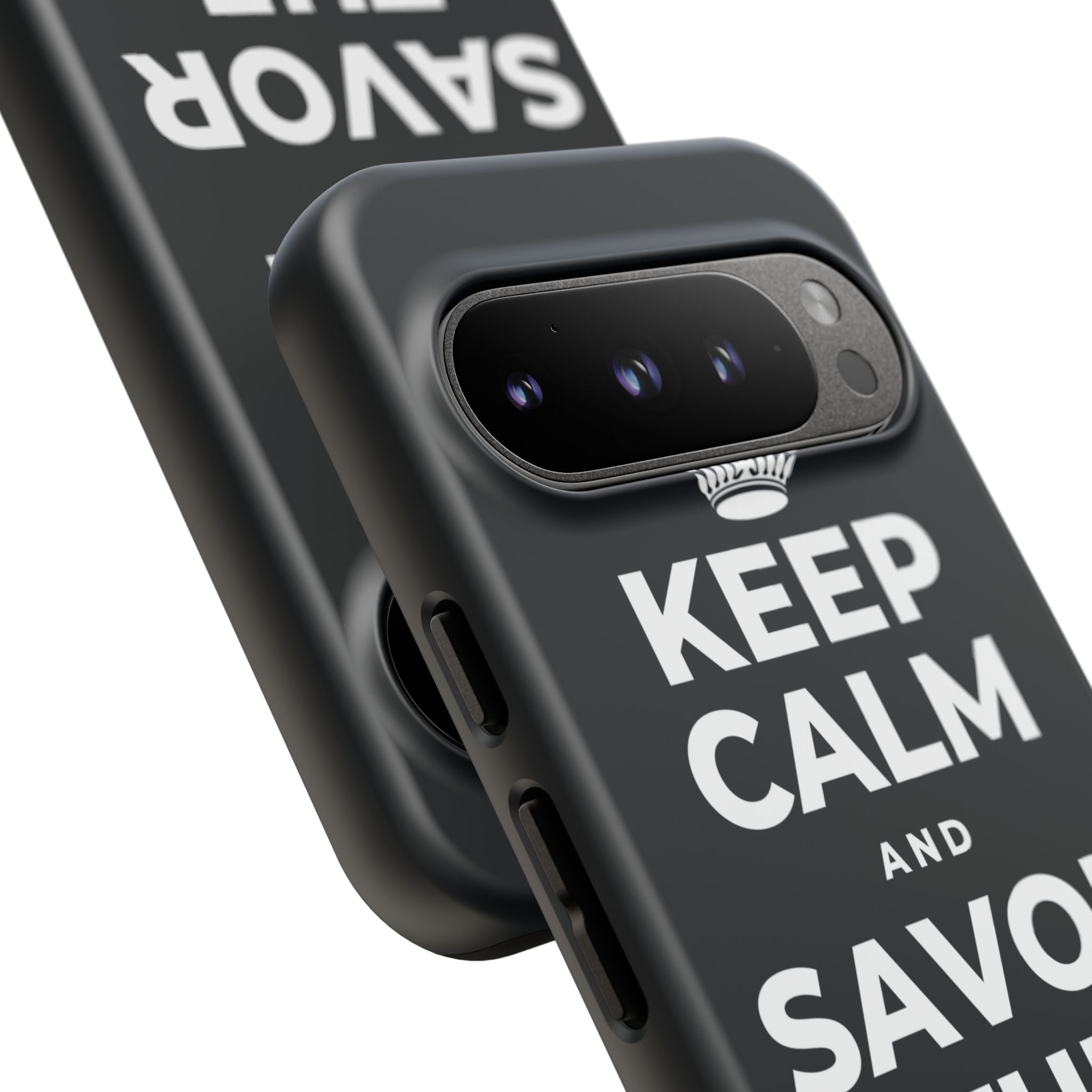 KEEP CALM AND SAVOR THE SMALL MAGIC Phone Case (Dark)