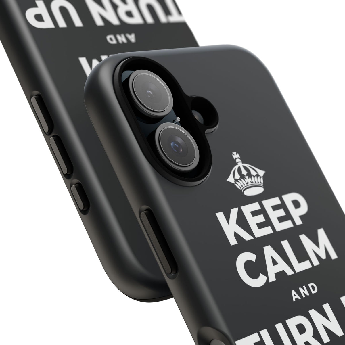 KEEP CALM AND TURN UP THE MUSIC Phone Case (Dark)
