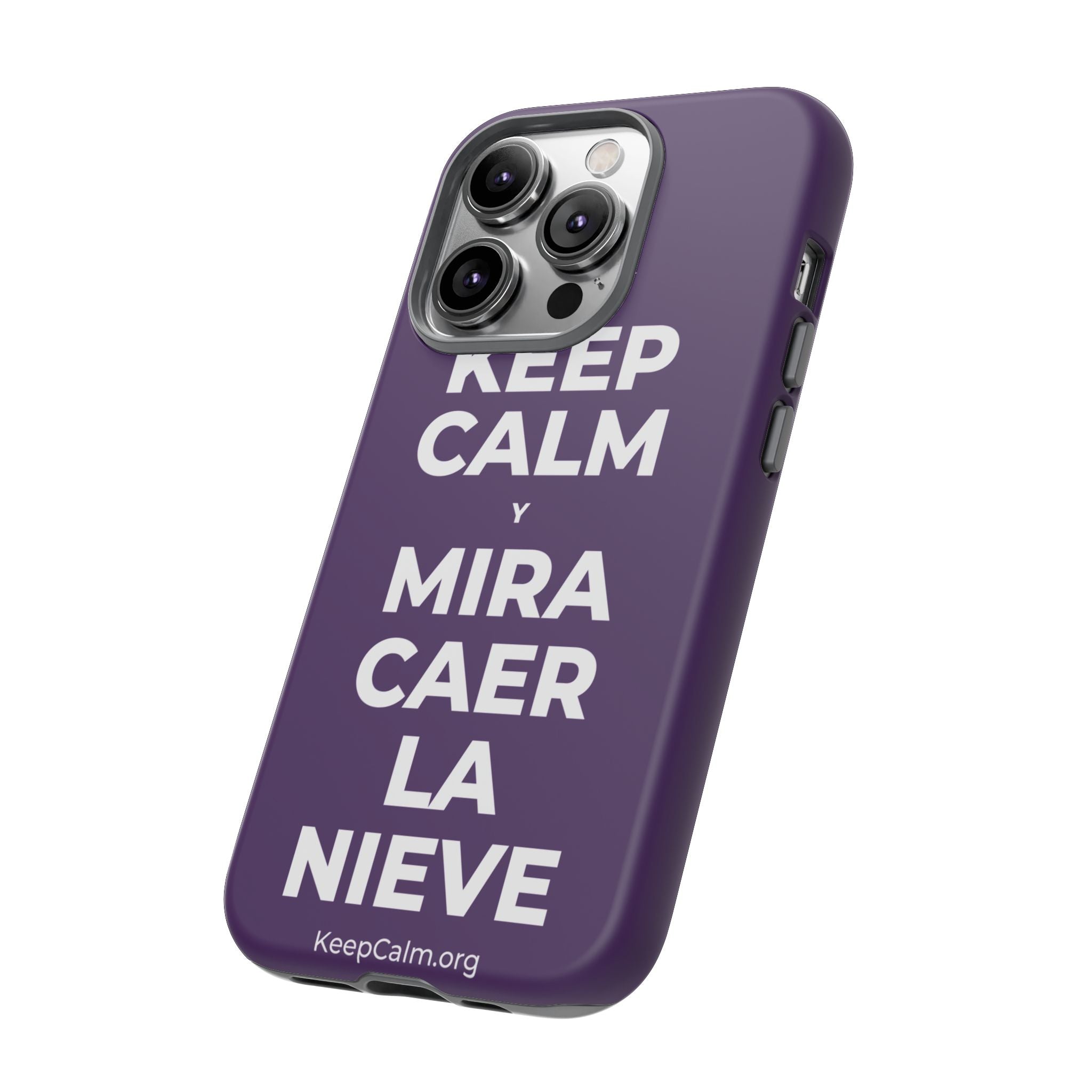 KEEP CALM Y MIRA CAER LA NIEVE Phone Case