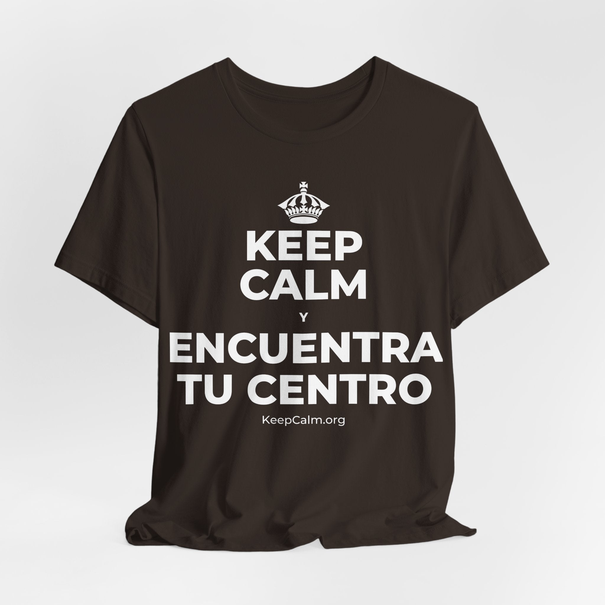 KEEP CALM Y ENCUENTRA TU CENTRO T-Shirt (Soft Cream–Heather Mauve)