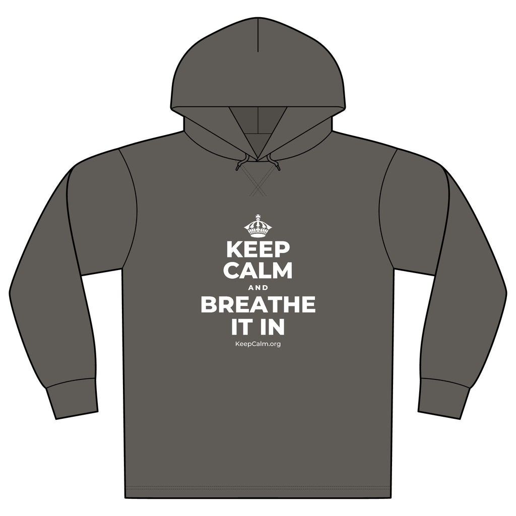 KEEP CALM AND BREATHE IT IN Organic Hoodie Tee