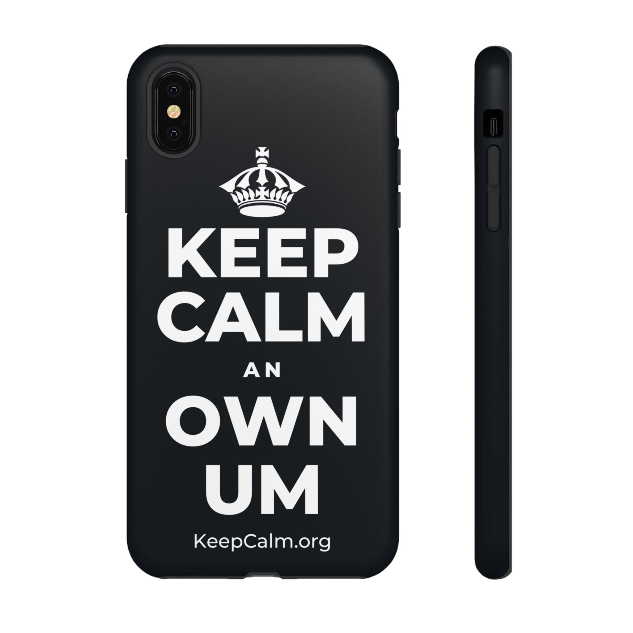 KEEP CALM AN OWN UM Phone Case (Dark)