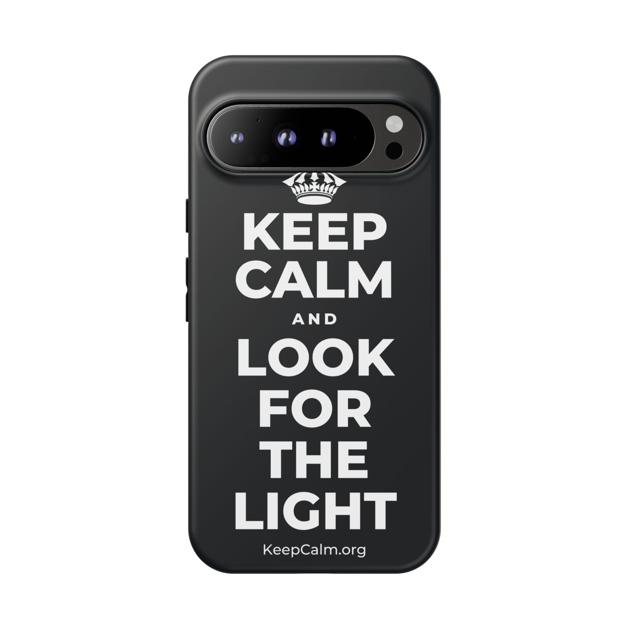 KEEP CALM AND LOOK FOR THE LIGHT Phone Case (Dark)