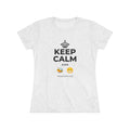 KEEP CALM AND BEE HAPPY Women's Tri-Blend Tee