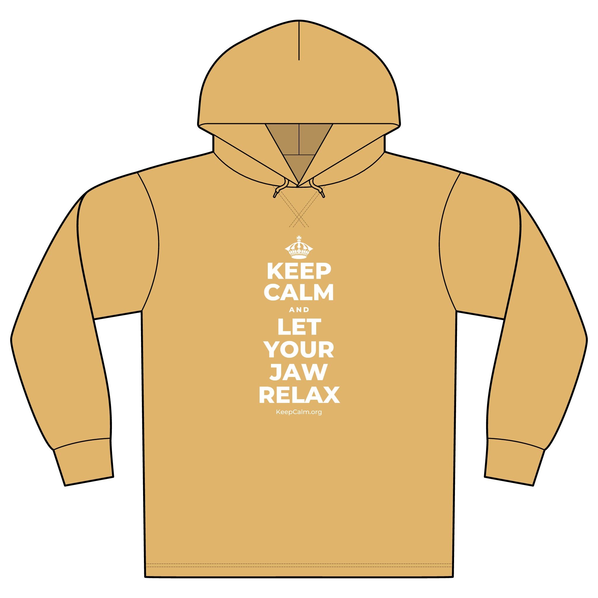KEEP CALM AND LET YOUR JAW RELAX Organic Hoodie Tee