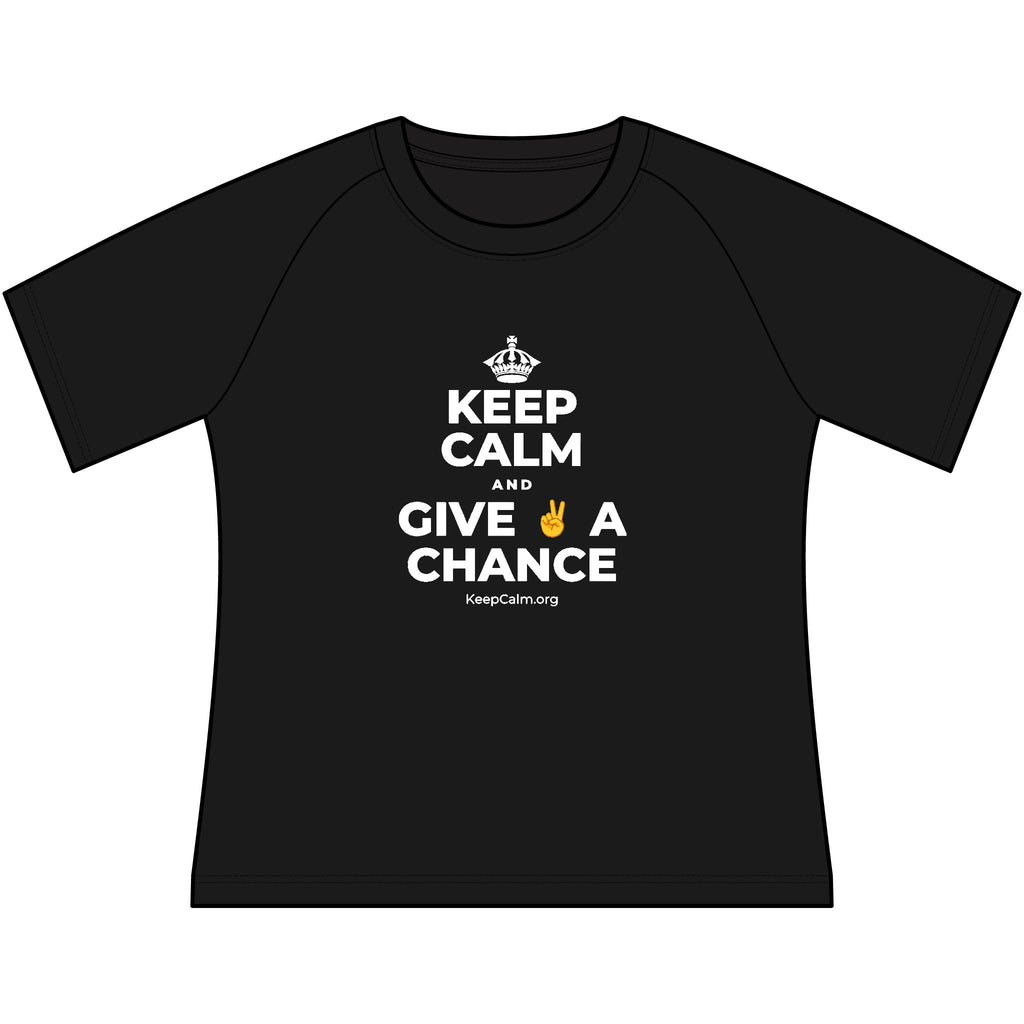 KEEP CALM AND GIVE ✌️ A CHANCE Women's Raglan Tee