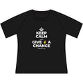 KEEP CALM AND GIVE ✌️ A CHANCE Women's Raglan Tee