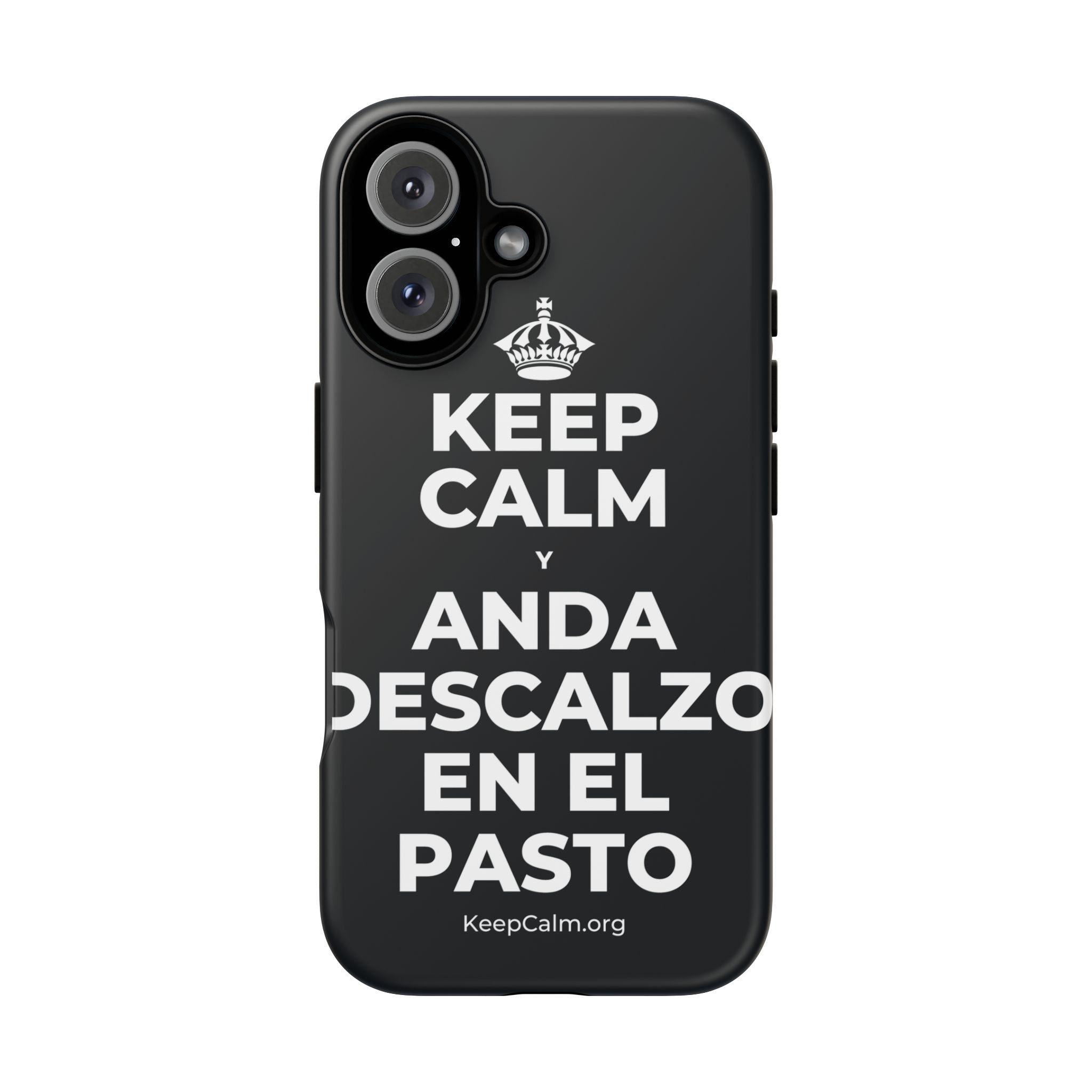 KEEP CALM Y ANDA DESCALZO EN EL PASTO Phone Case (Dark)