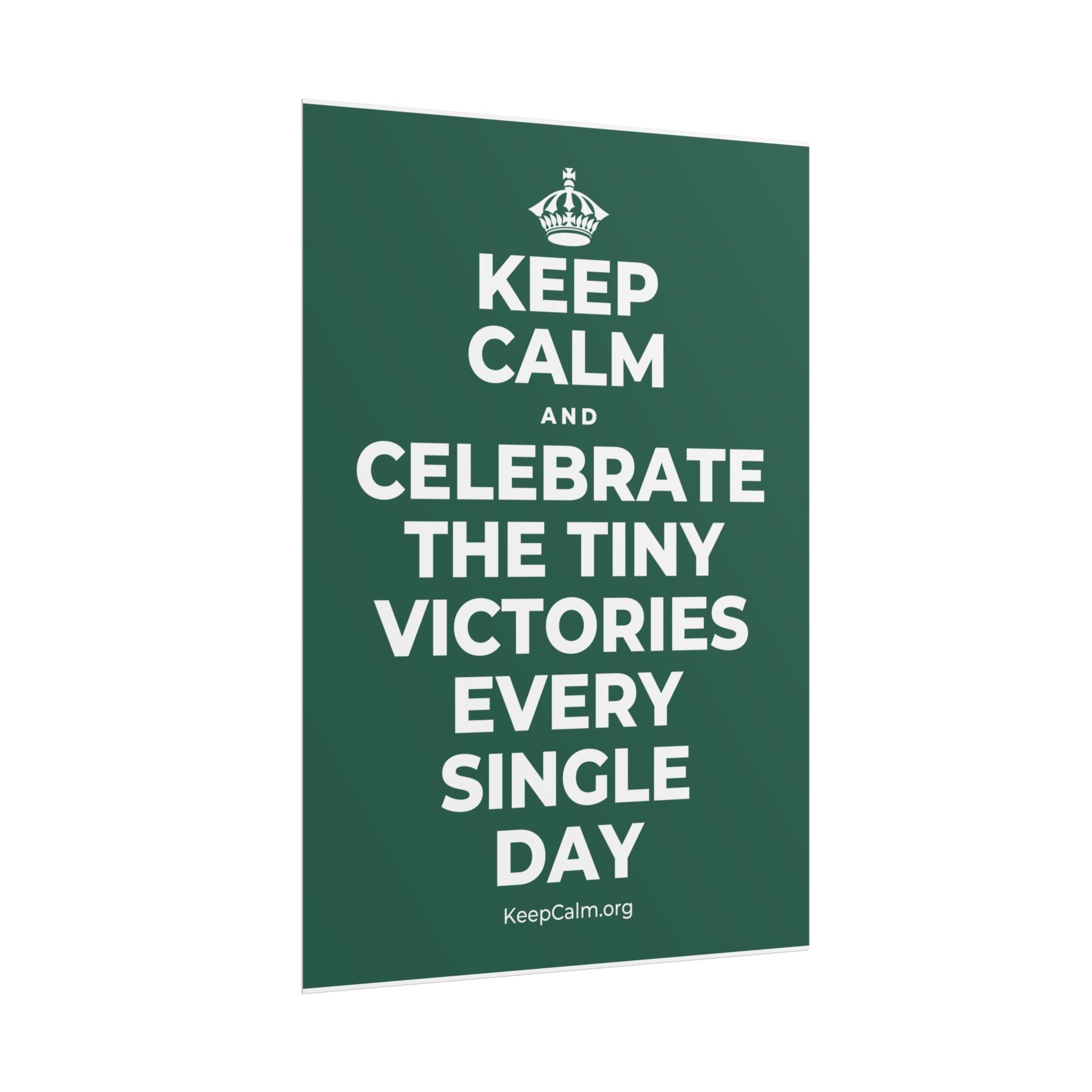 KEEP CALM AND CELEBRATE THE TINY VICTORIES EVERY SINGLE DAY Poster