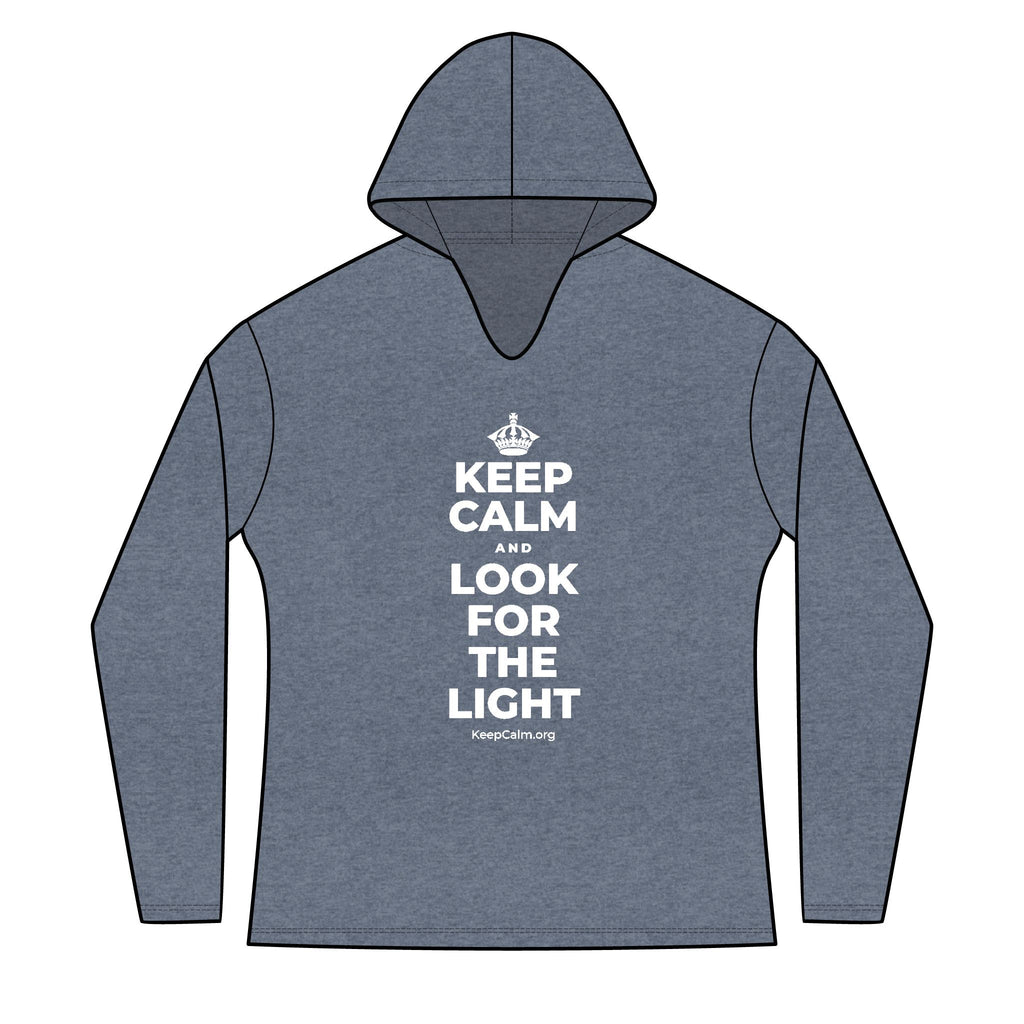 KEEP CALM AND LOOK FOR THE LIGHT Women's Long Sleeve Hoodie