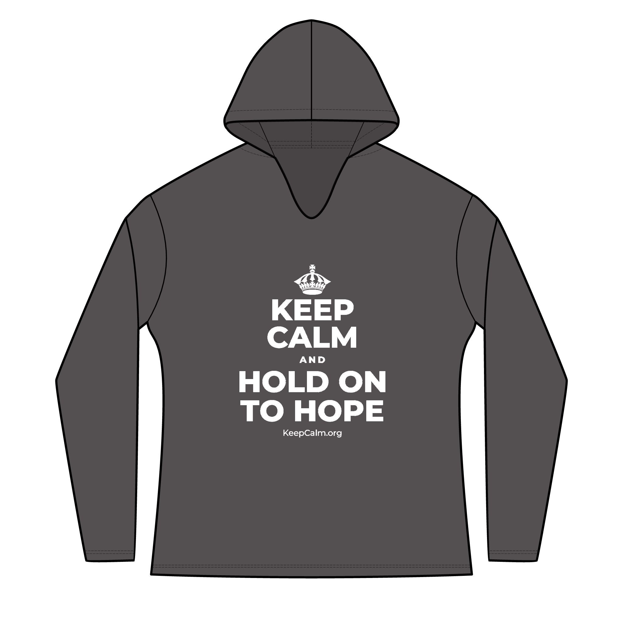 KEEP CALM AND HOLD ON TO HOPE Women's Long Sleeve Hoodie
