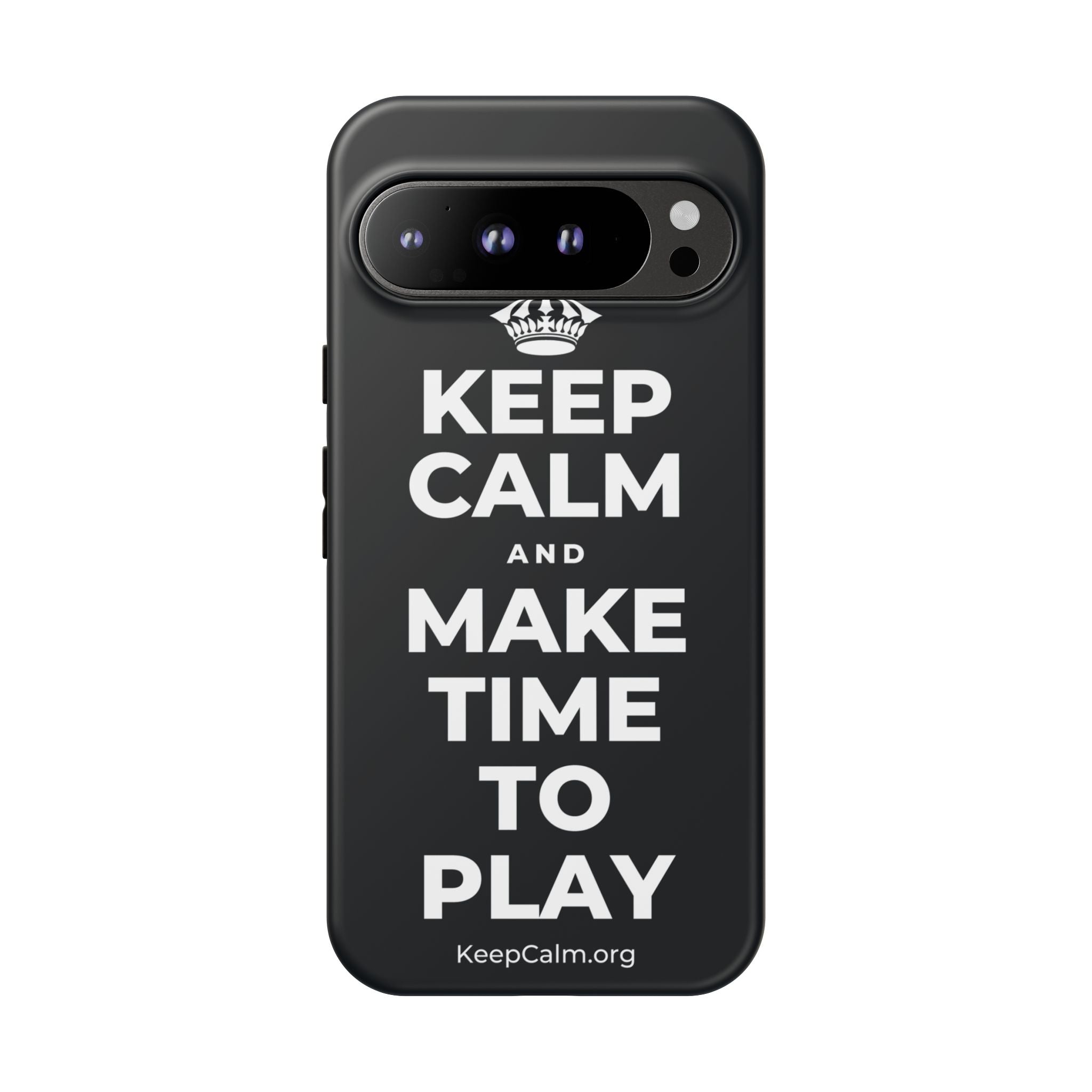 KEEP CALM AND MAKE TIME TO PLAY Phone Case (Dark)