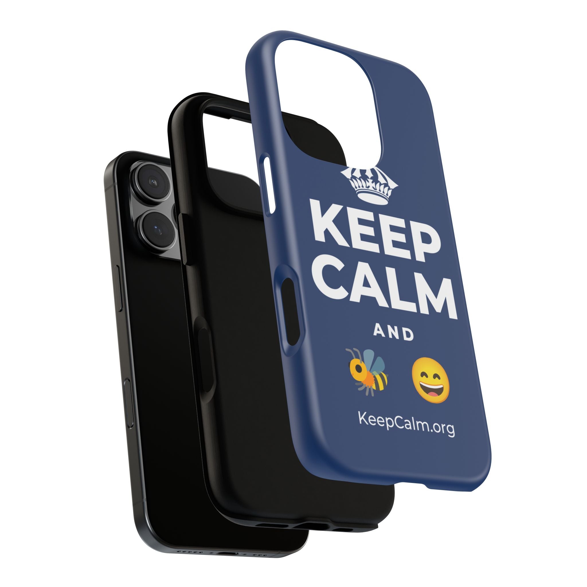 KEEP CALM AND 🐝 😄 Phone Case