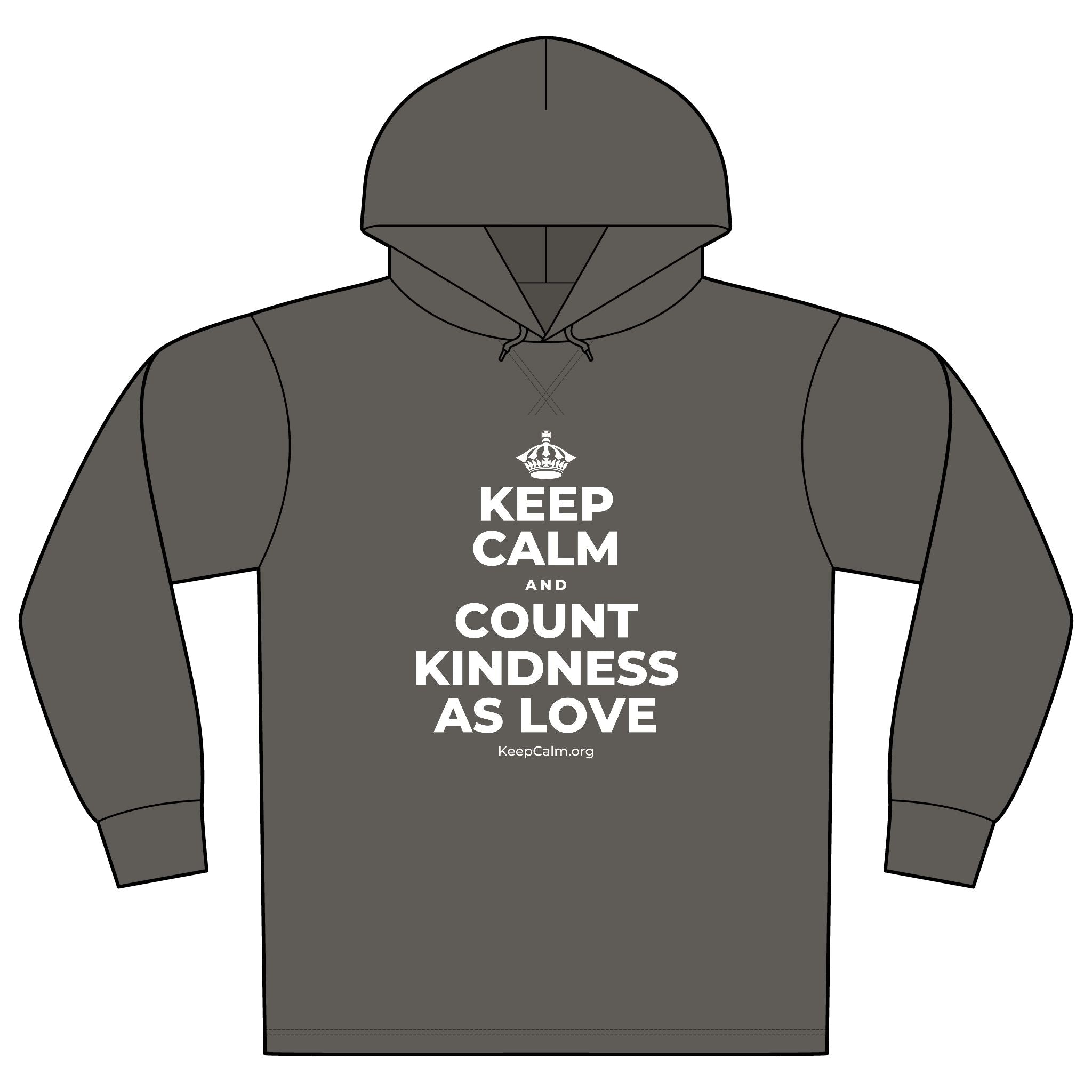 KEEP CALM AND COUNT KINDNESS AS LOVE Organic Hoodie Tee