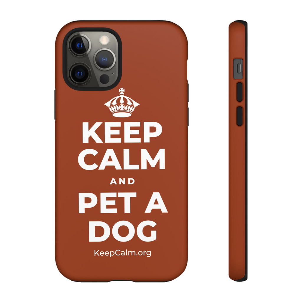 KEEP CALM AND PET A DOG Phone Case