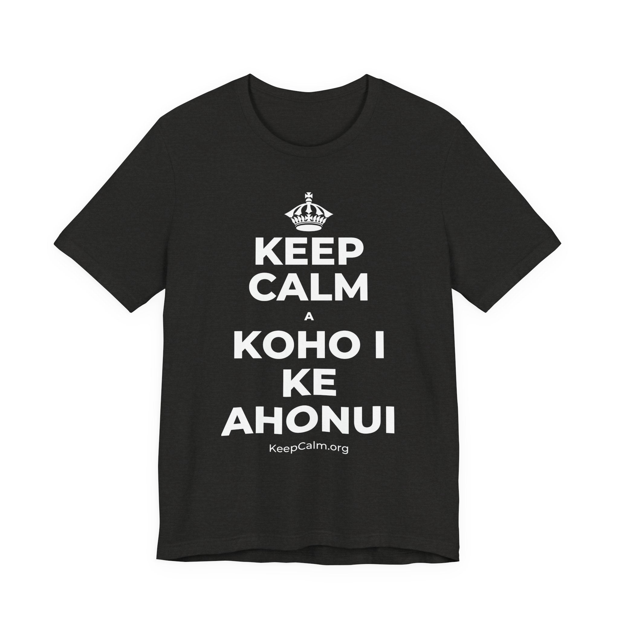KEEP CALM A KOHO I KE AHONUI T-Shirt (Soft Cream–Heather Mauve)
