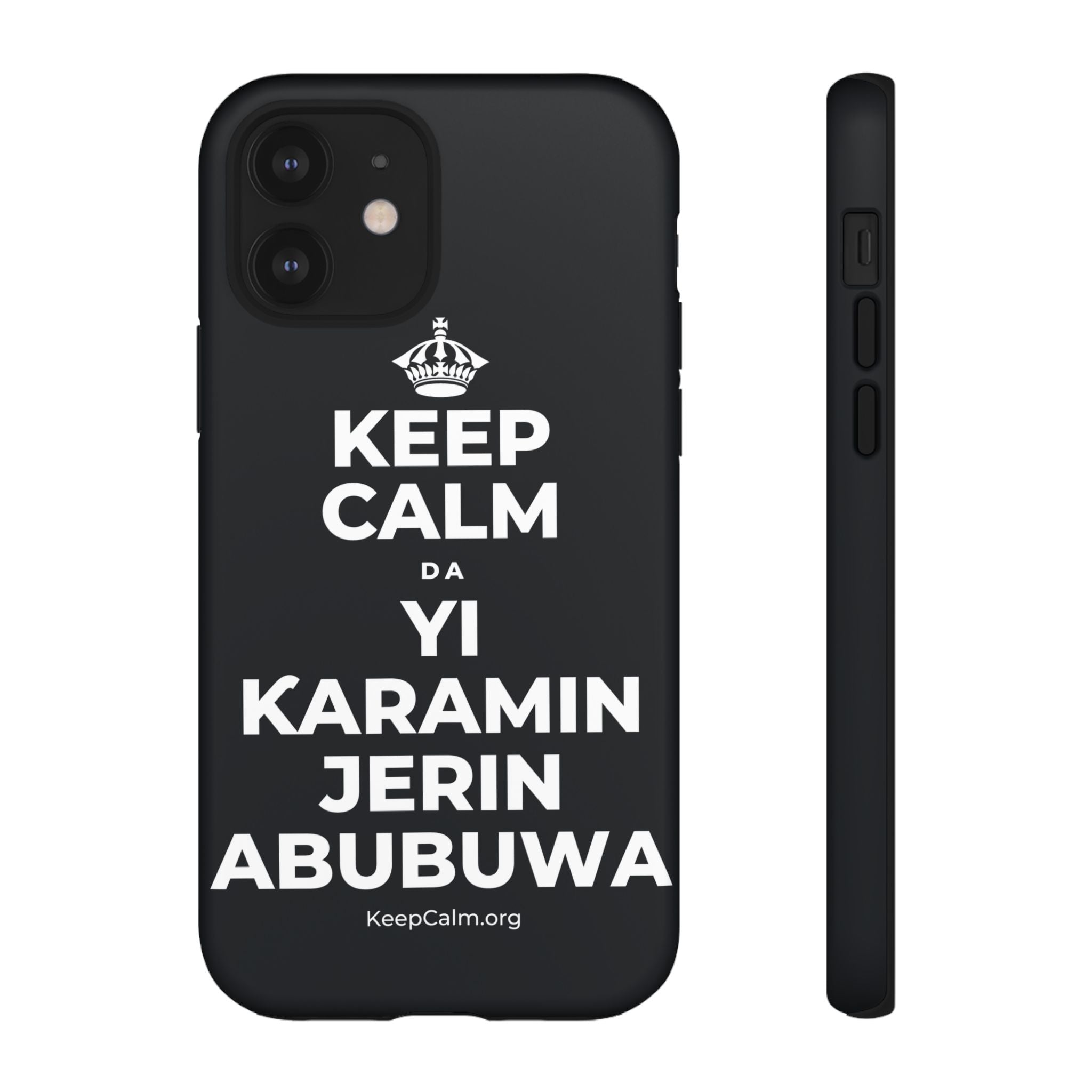 KEEP CALM DA YI ƘARAMIN JERIN ABUBUWA Phone Case (Dark)