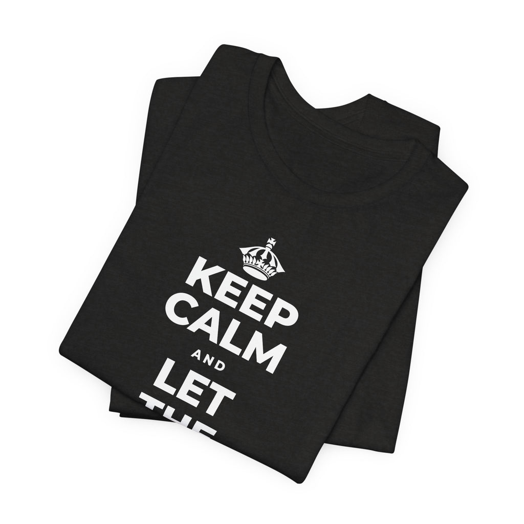 KEEP CALM AND LET THE TO-DO LIST WAIT T-Shirt (Soft Cream–Heather Mauve)