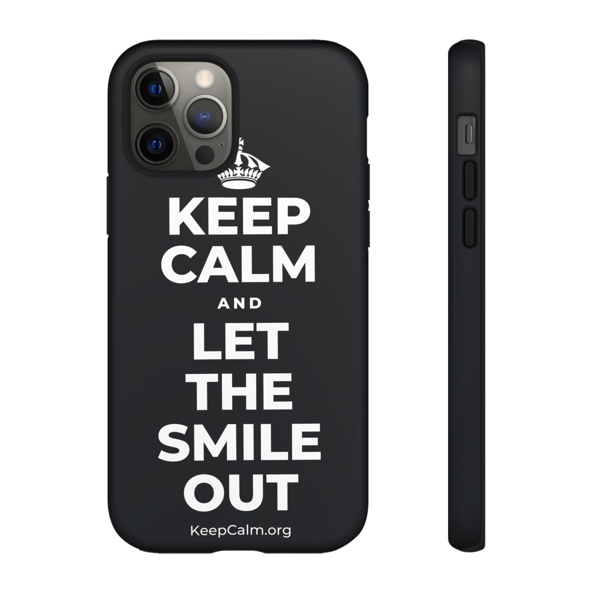 KEEP CALM AND LET THE SMILE OUT Phone Case (Dark)