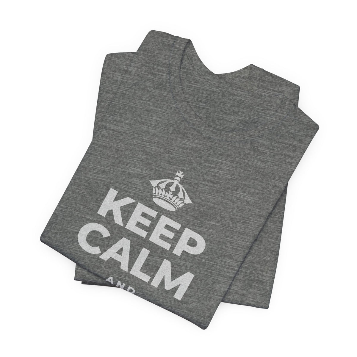 KEEP CALM AND PUT IT AWAY T-Shirt (Baby Blue–Silver)