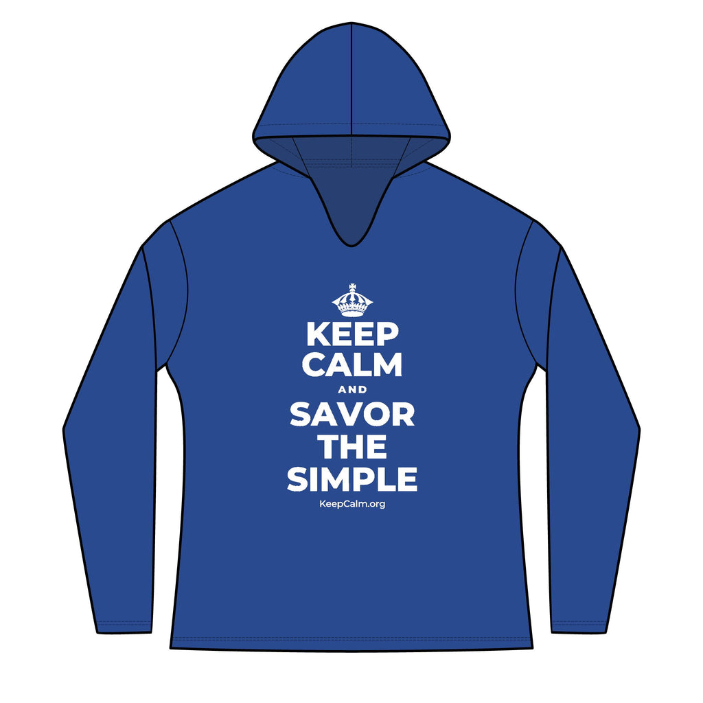 KEEP CALM AND SAVOR THE SIMPLE Women's Long Sleeve Hoodie