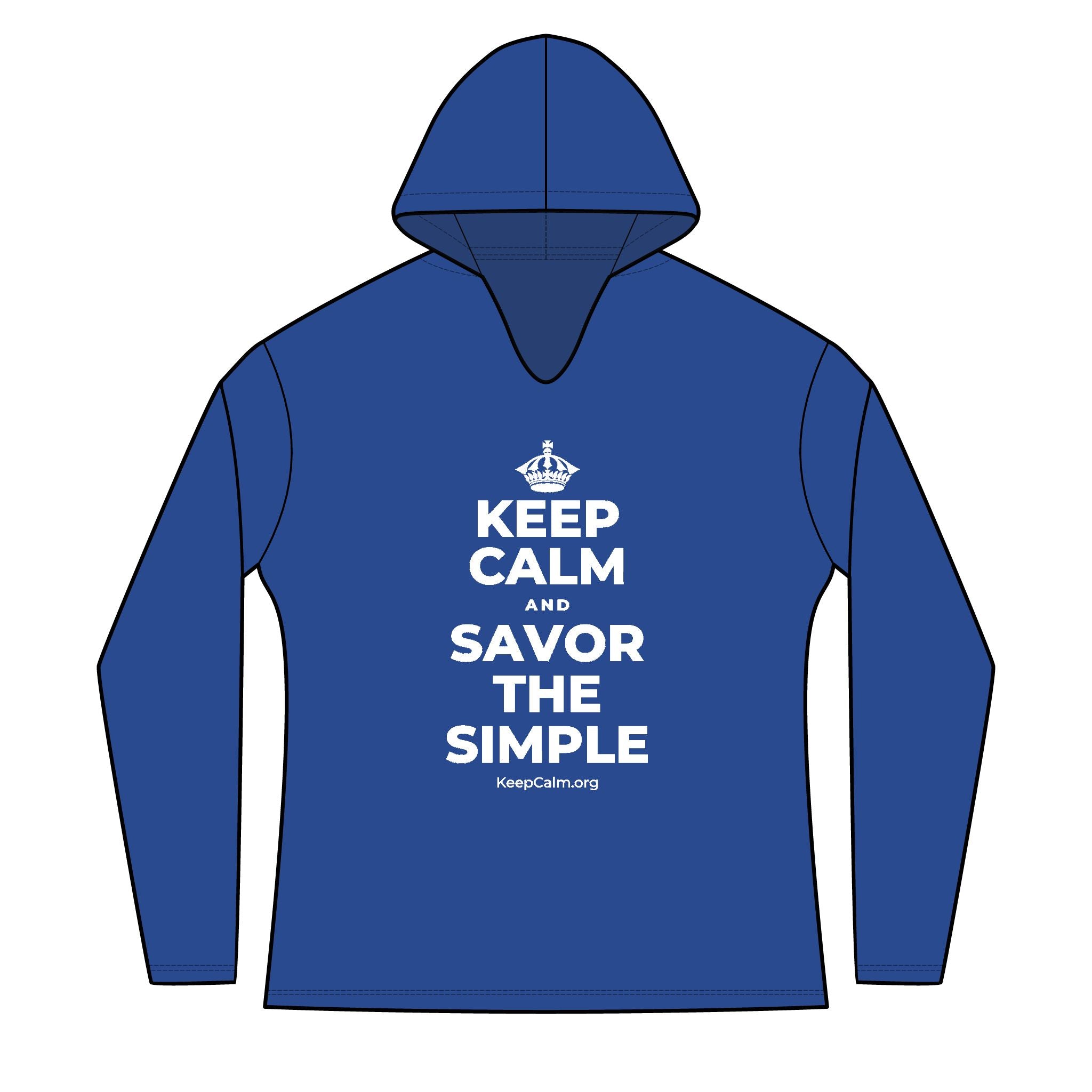 KEEP CALM AND SAVOR THE SIMPLE Women's Long Sleeve Hoodie