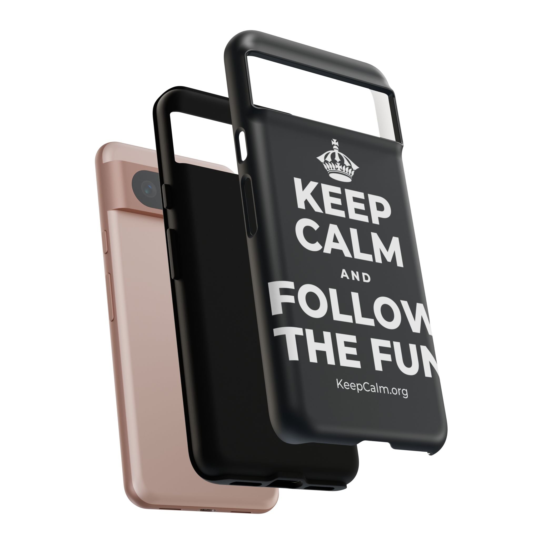 KEEP CALM AND FOLLOW THE FUN Phone Case (Dark)