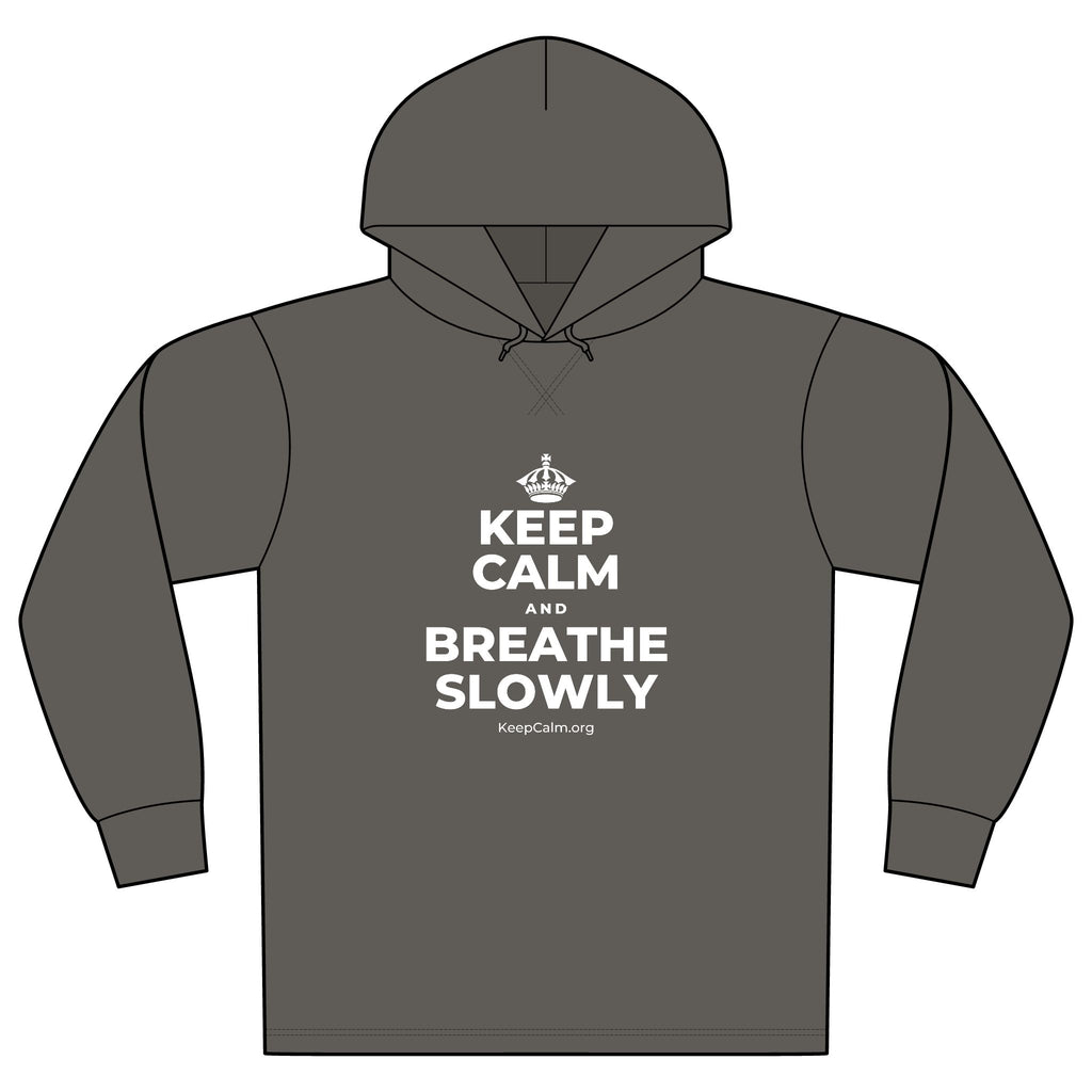 KEEP CALM AND BREATHE SLOWLY Organic Hoodie Tee