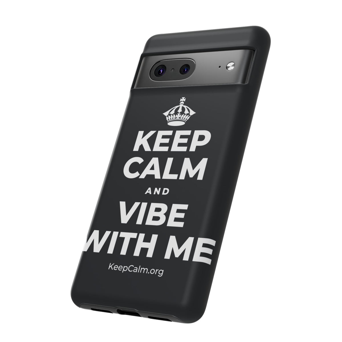KEEP CALM AND VIBE WITH ME Phone Case (Dark)