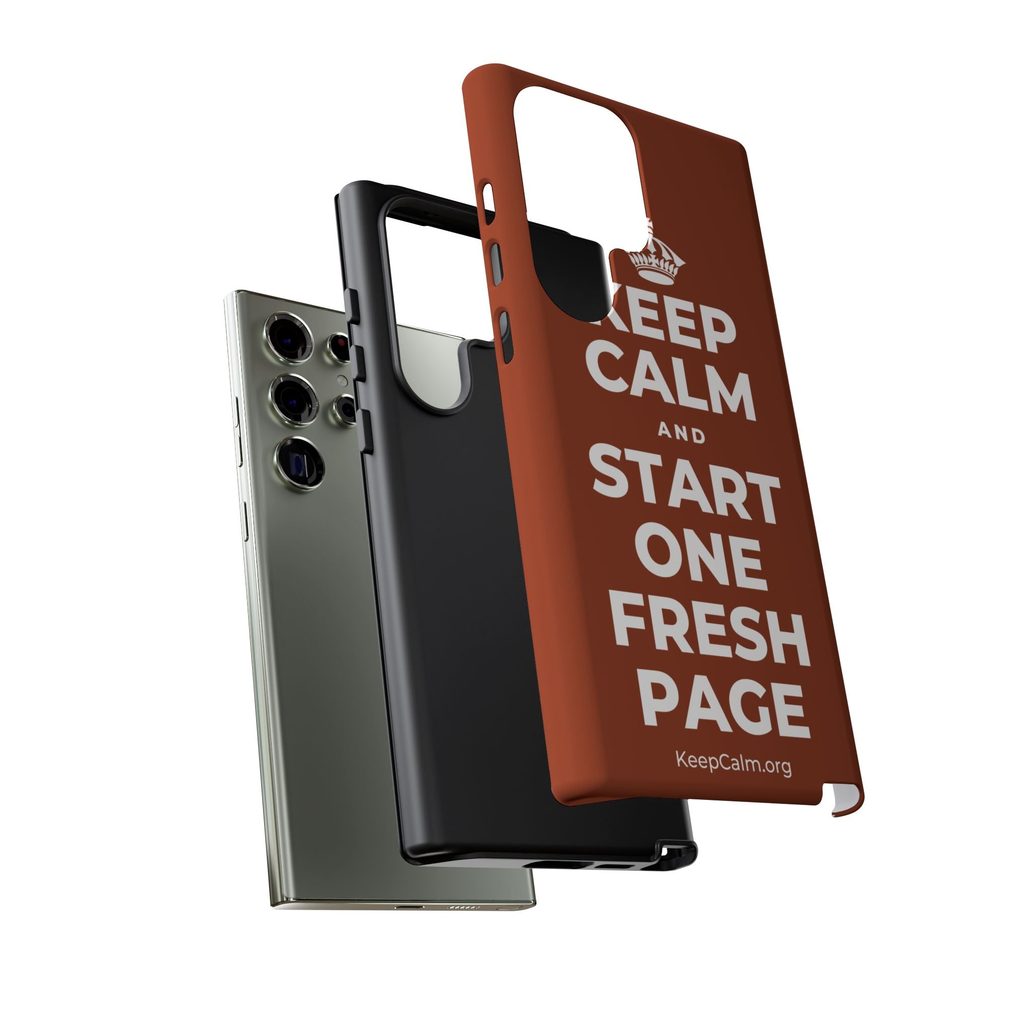 KEEP CALM AND START ONE FRESH PAGE Phone Case