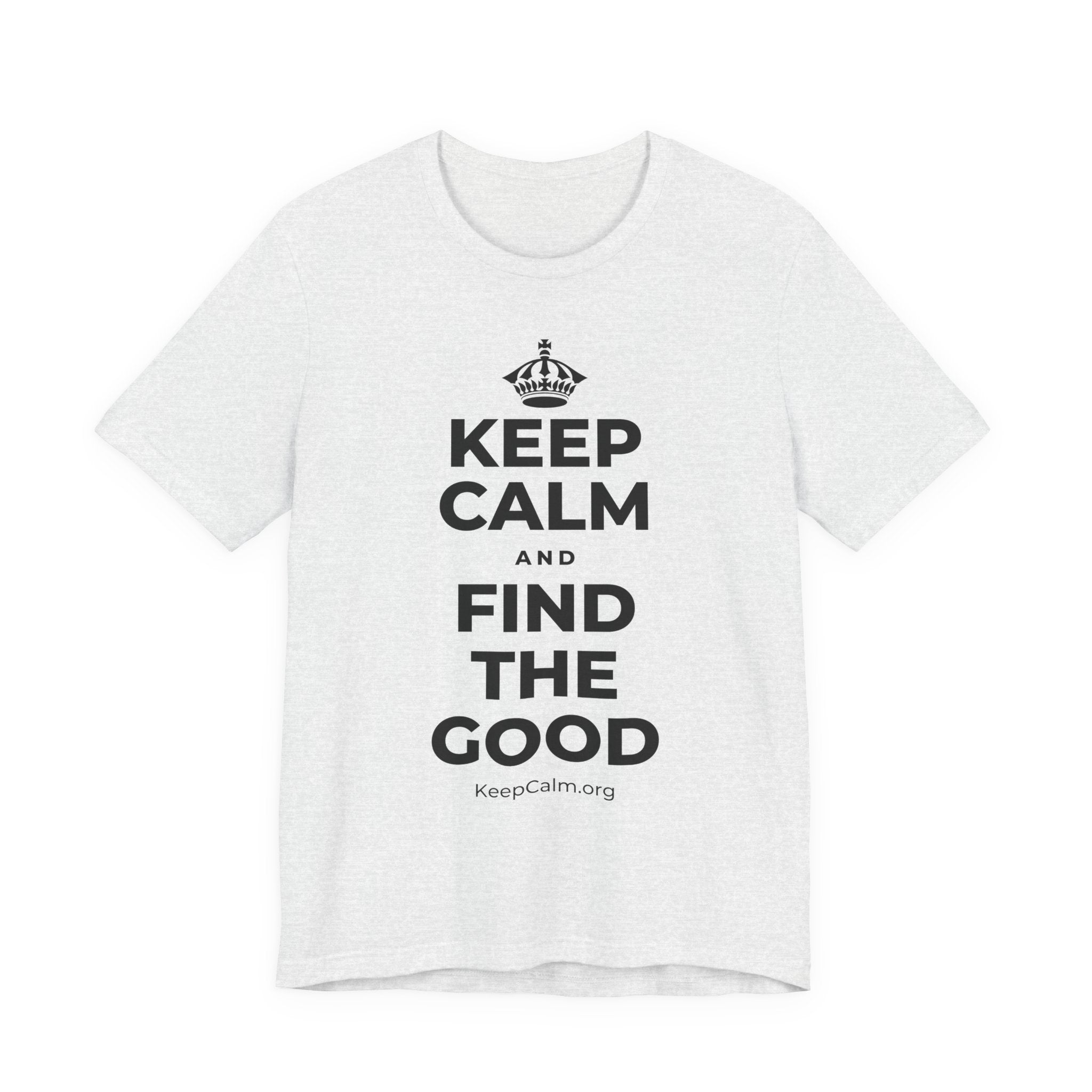 KEEP CALM AND FIND THE GOOD T-Shirt (Soft Cream–Heather Mauve)