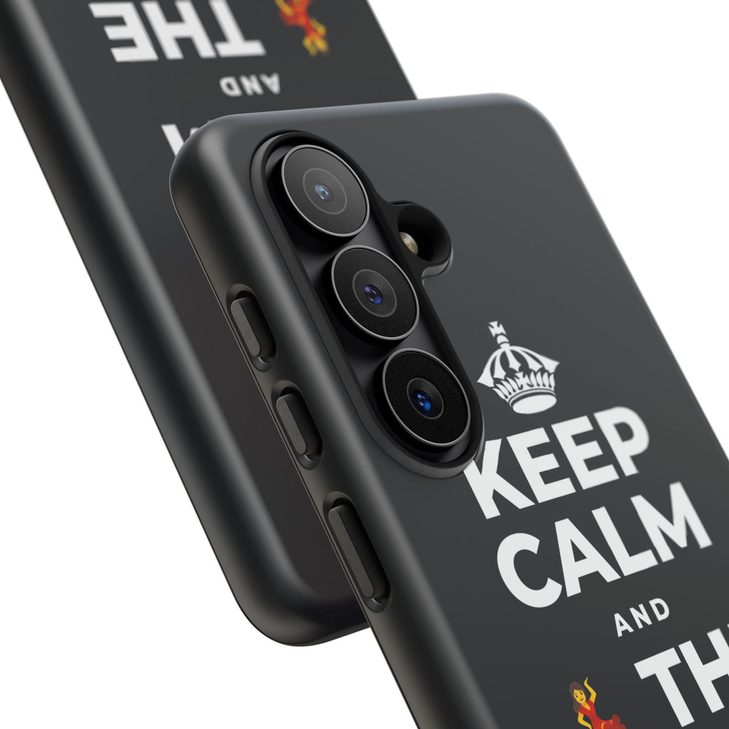 KEEP CALM AND 💃 THE NIGHT AWAY Phone Case (Dark)