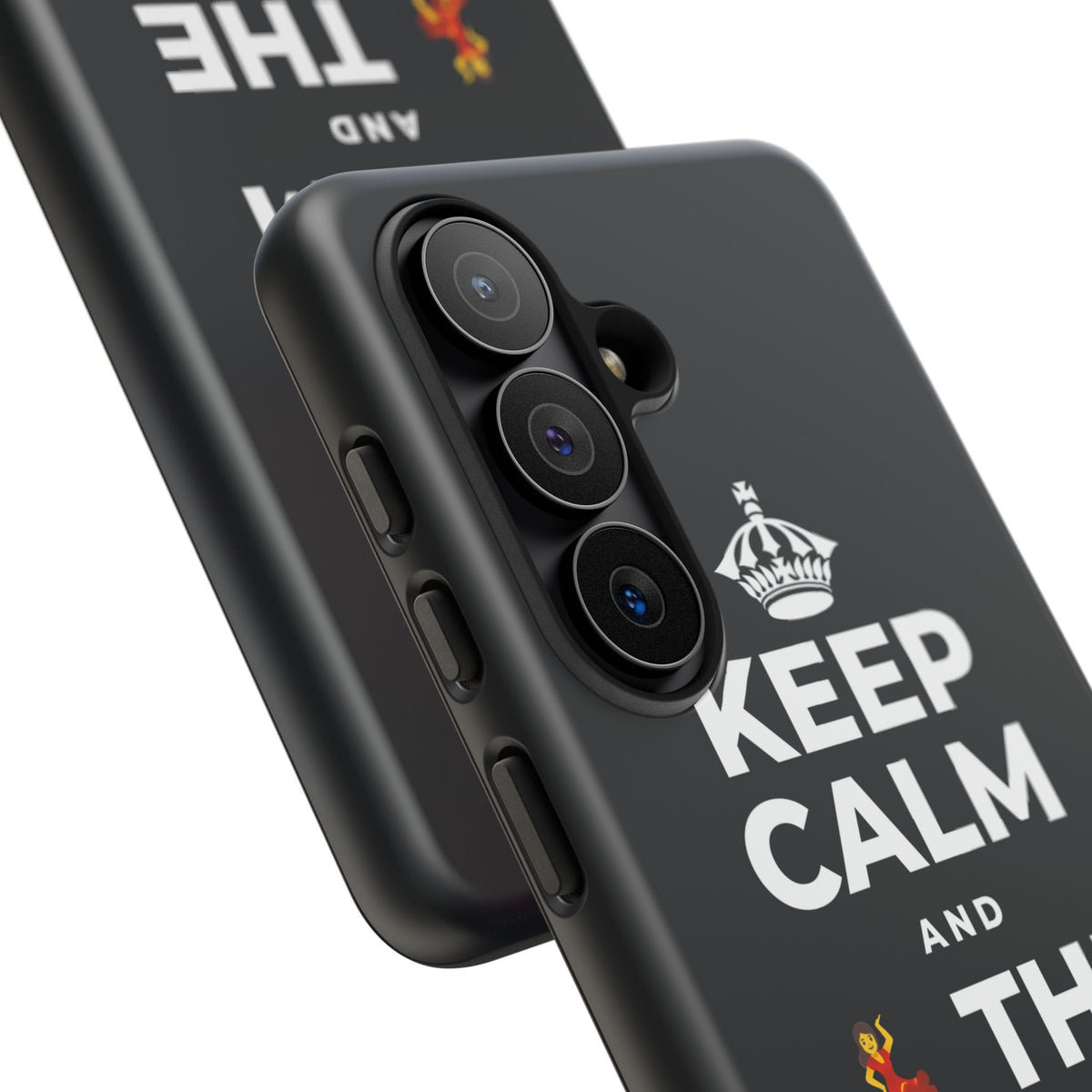 KEEP CALM AND 💃 THE NIGHT AWAY Phone Case (Dark)