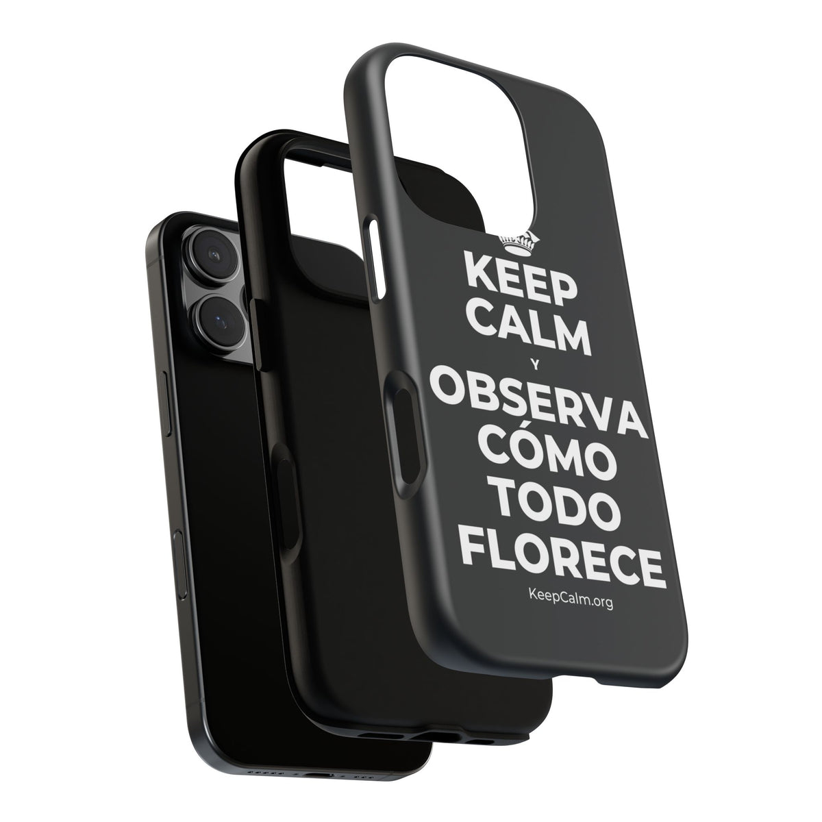 KEEP CALM Y OBSERVA CÓMO TODO FLORECE Phone Case (Dark)