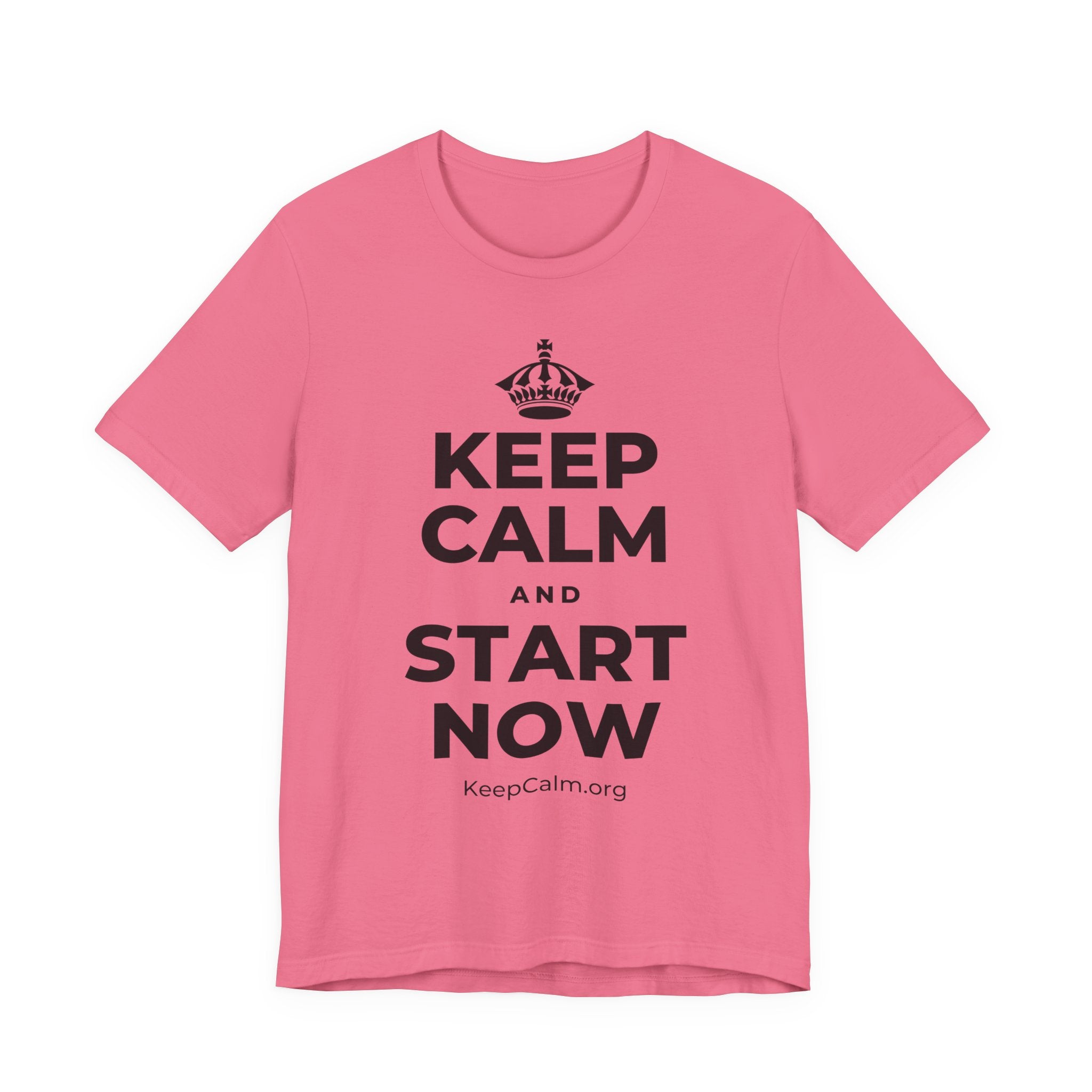 KEEP CALM AND START NOW T-Shirt (Military Green–Autumn)