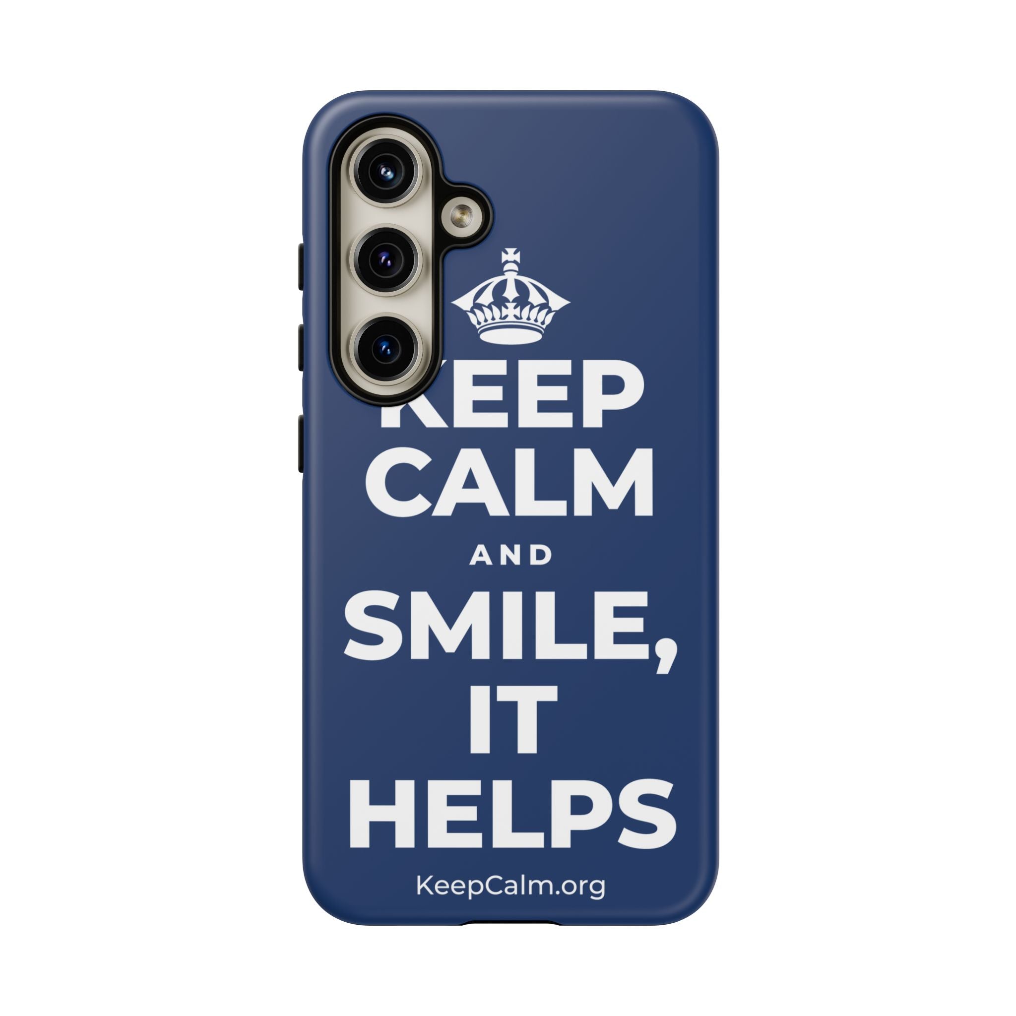 KEEP CALM AND SMILE, IT HELPS Phone Case