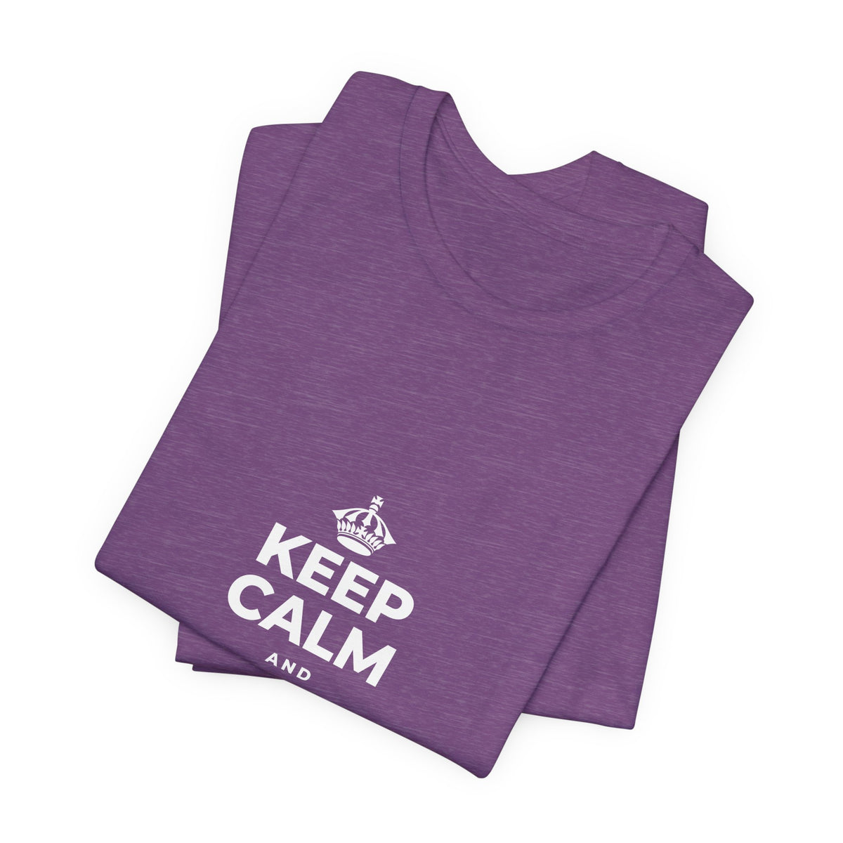 KEEP CALM AND STAY UNBOTHERED T-Shirt (Baby Blue–Silver)