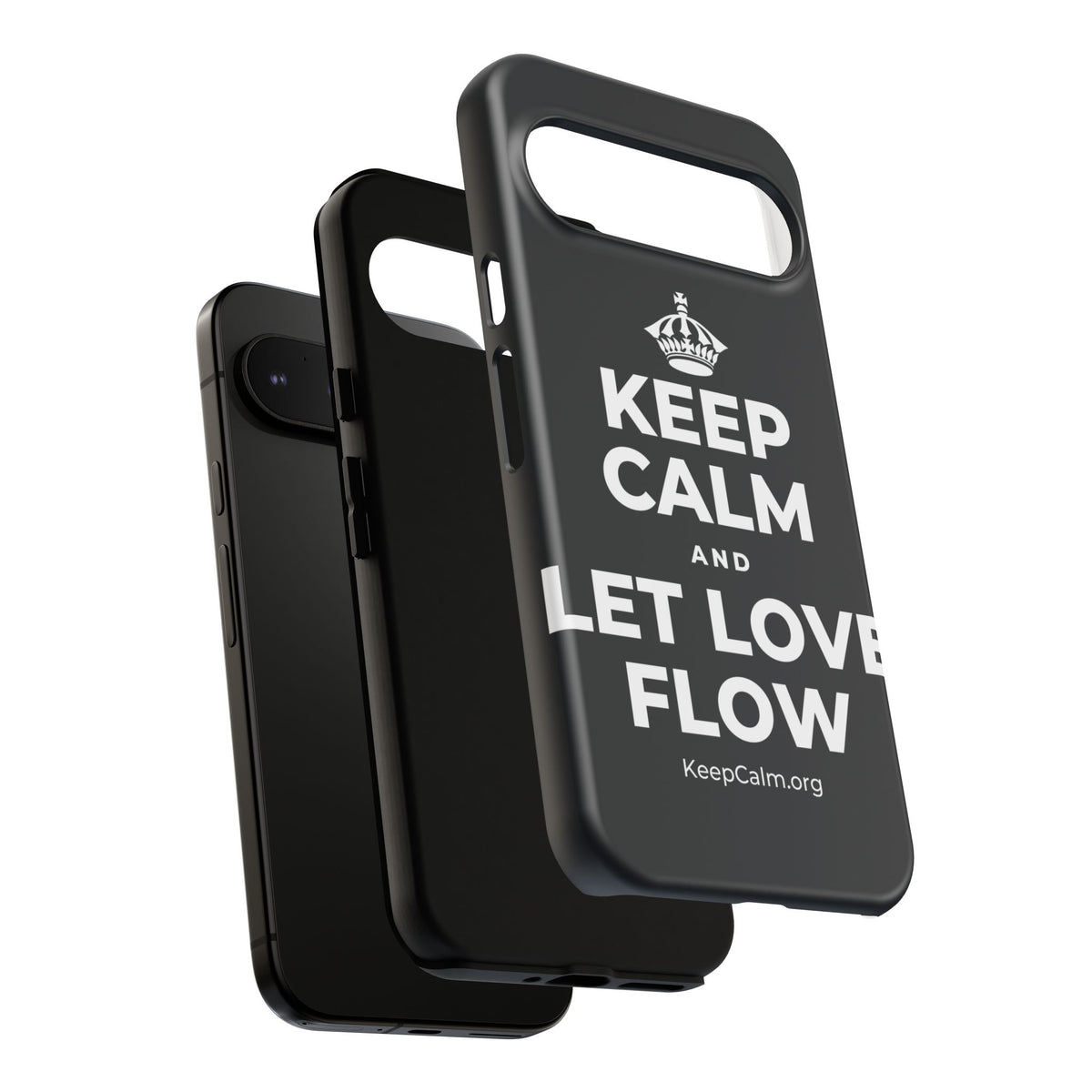 KEEP CALM AND LET LOVE FLOW Phone Case (Dark)