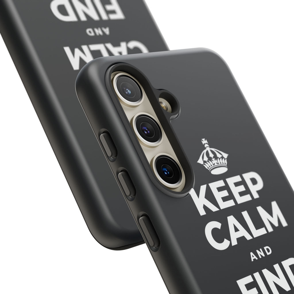 KEEP CALM AND FIND YOUR FIRE Phone Case (Dark)