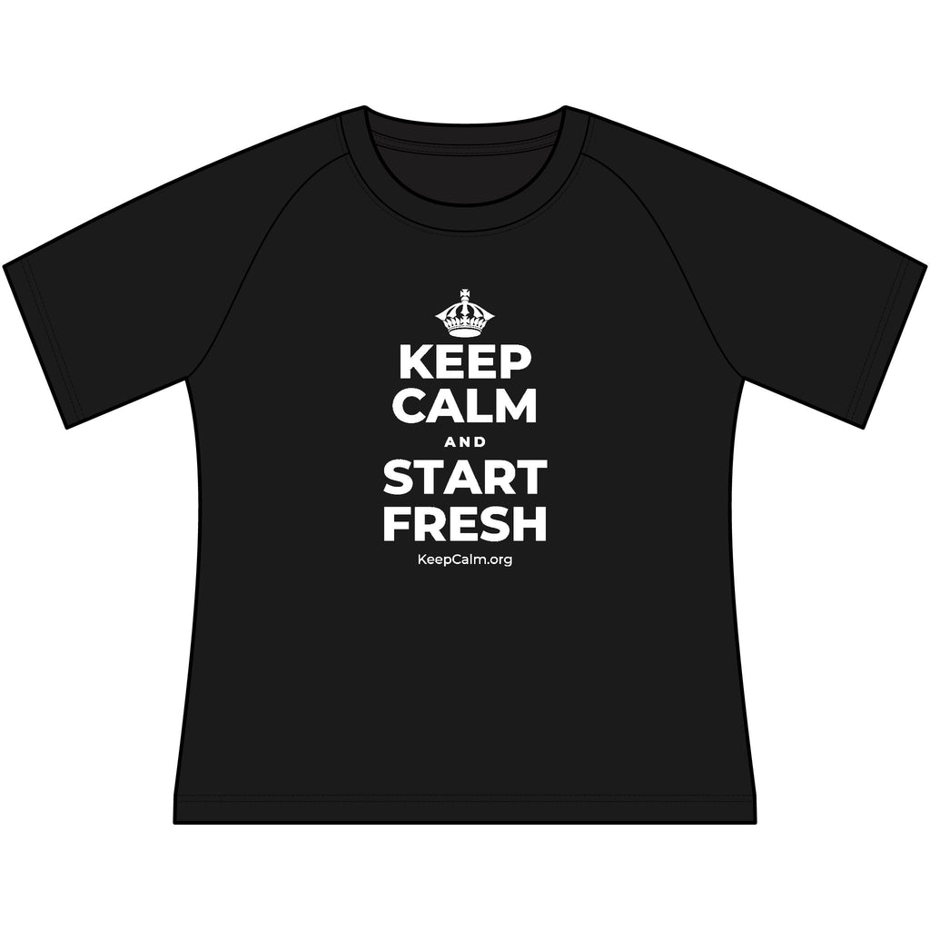 KEEP CALM AND START FRESH Women's Raglan Tee