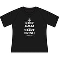 KEEP CALM AND START FRESH Women's Raglan Tee