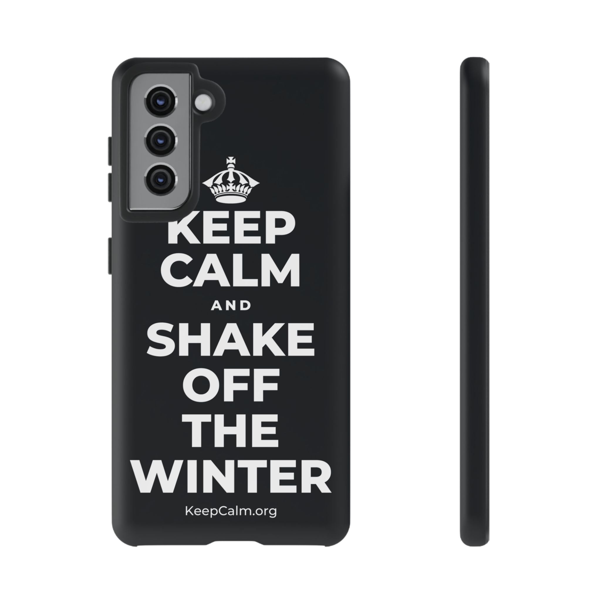 KEEP CALM AND SHAKE OFF THE WINTER Phone Case (Dark)