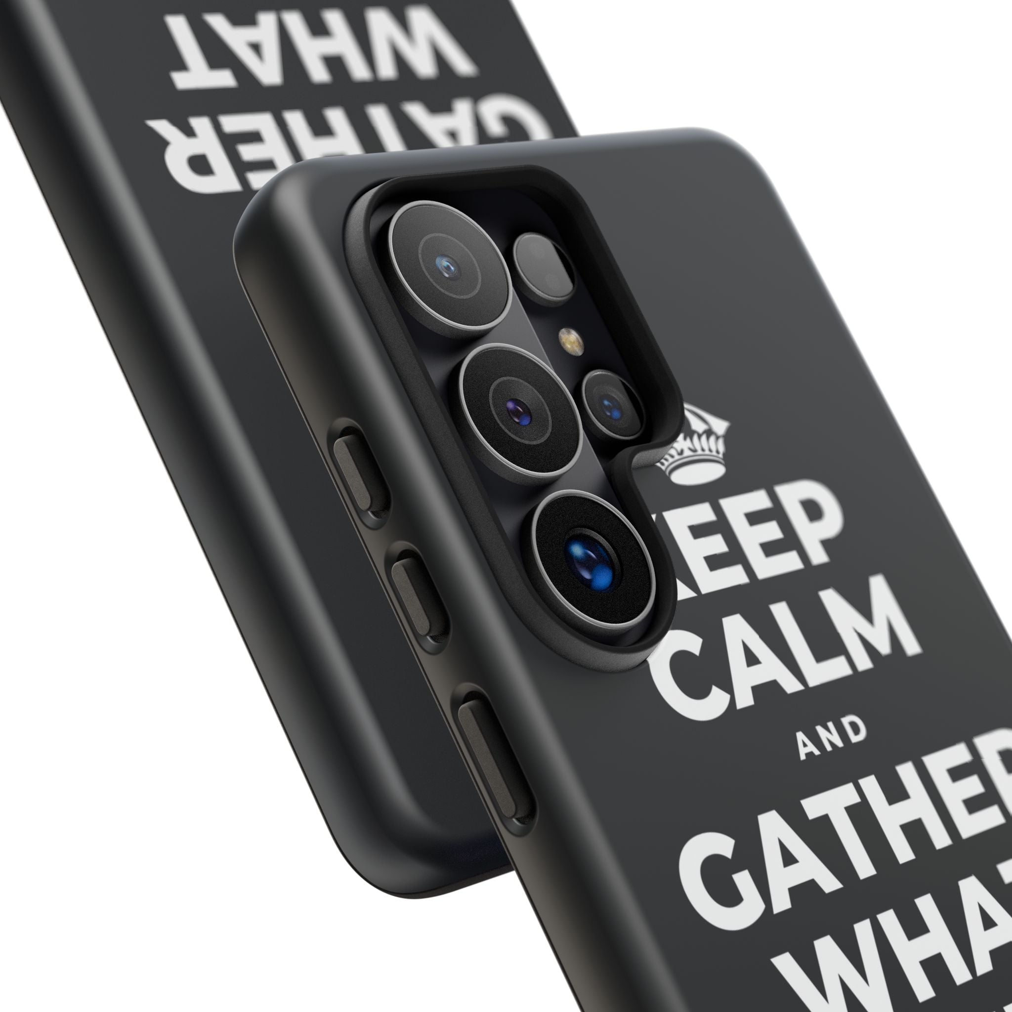 KEEP CALM AND GATHER WHAT YOU'RE GRATEFUL FOR Phone Case (Dark)