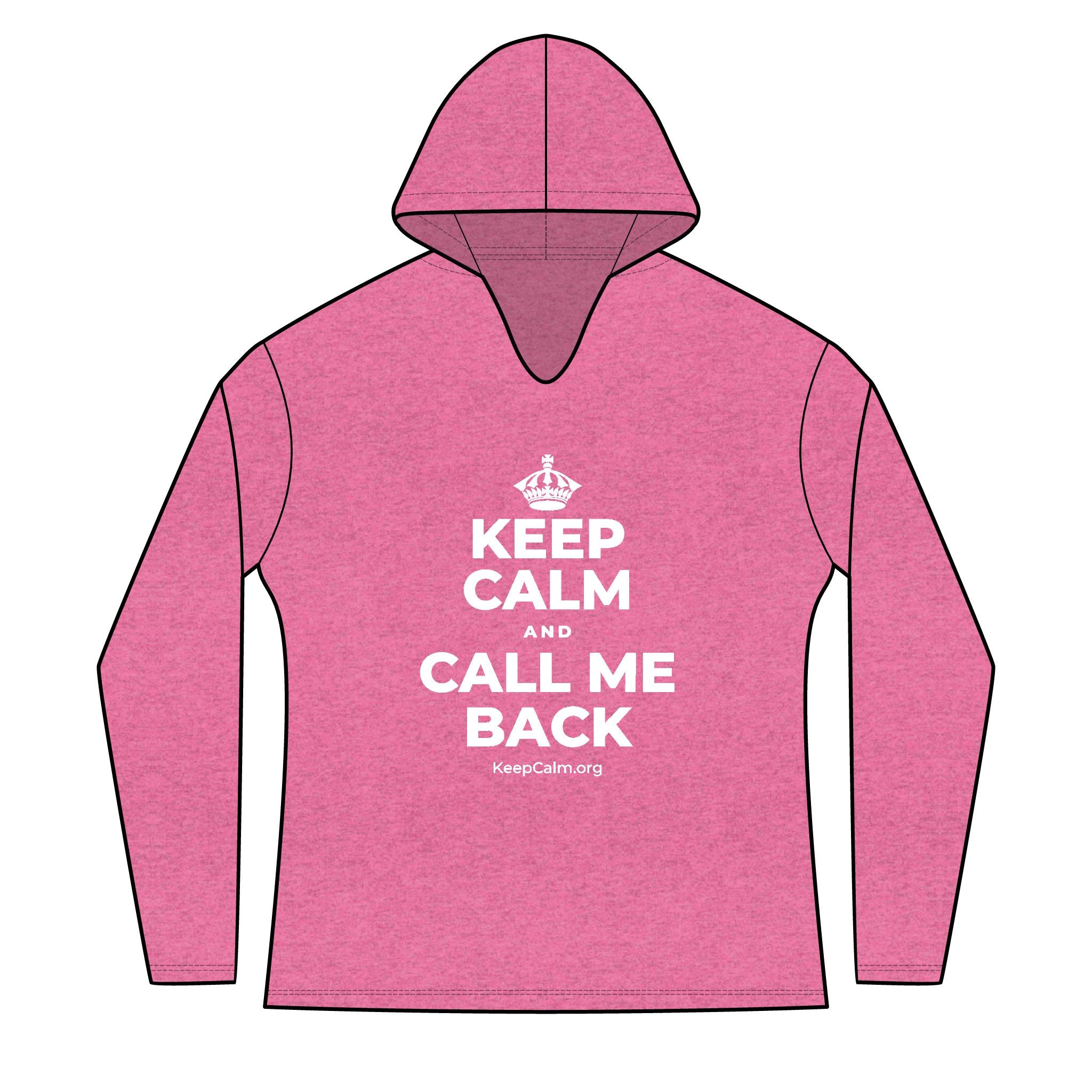 KEEP CALM AND CALL ME BACK Women's Long Sleeve Hoodie