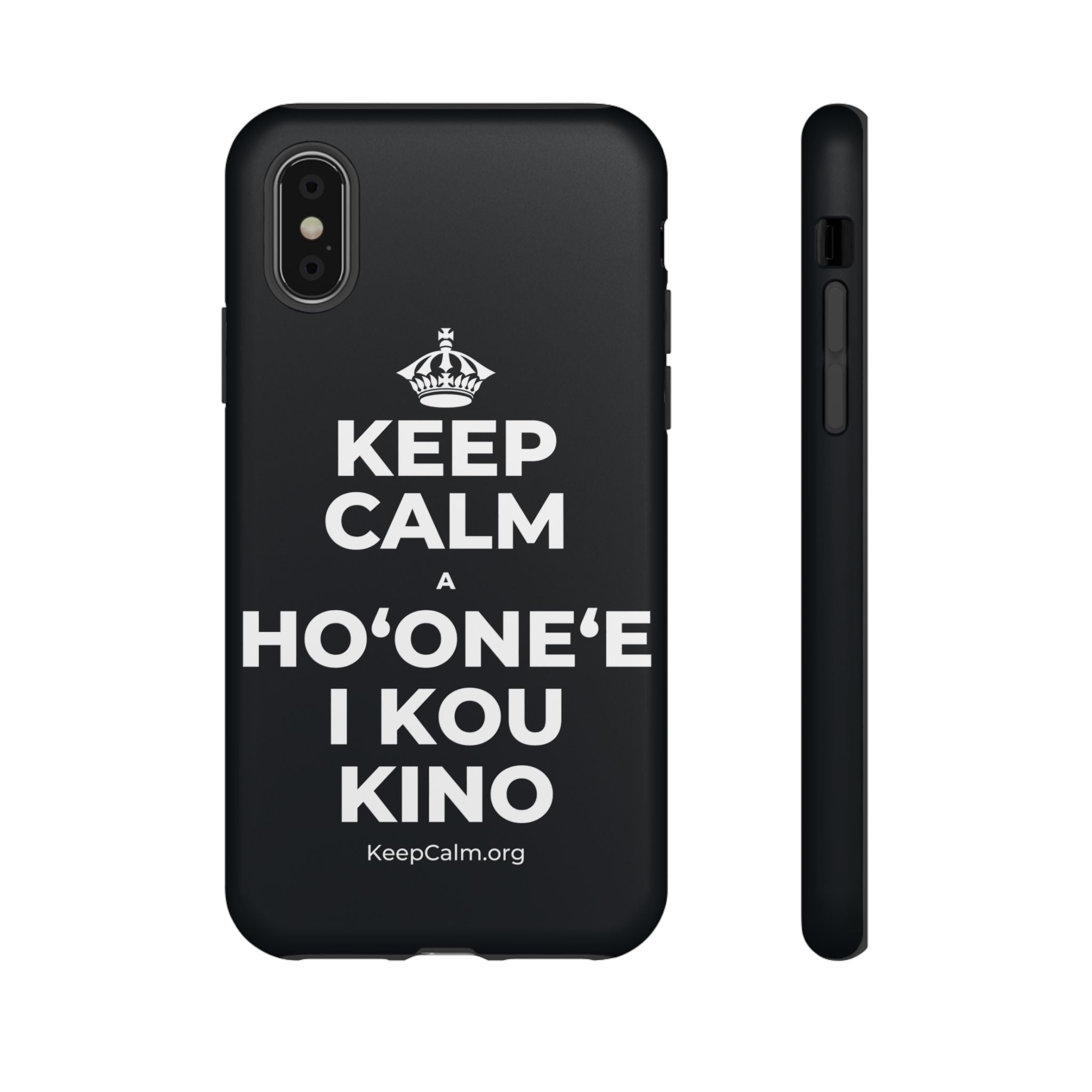 KEEP CALM A HOʻONEʻE I KOU KINO Phone Case (Dark)