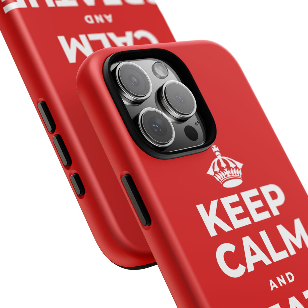 KEEP CALM AND BREATHE SLOWLY Phone Case